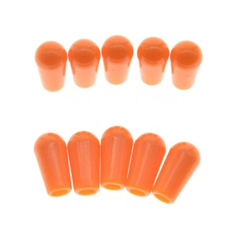 Dopro 10-Pack American #8-32 Thread 3 Way Toggle Switch Cap Switch Tip Knob for USA Les Paul Pickup Selector Switch/Switchcraft Switch Orange