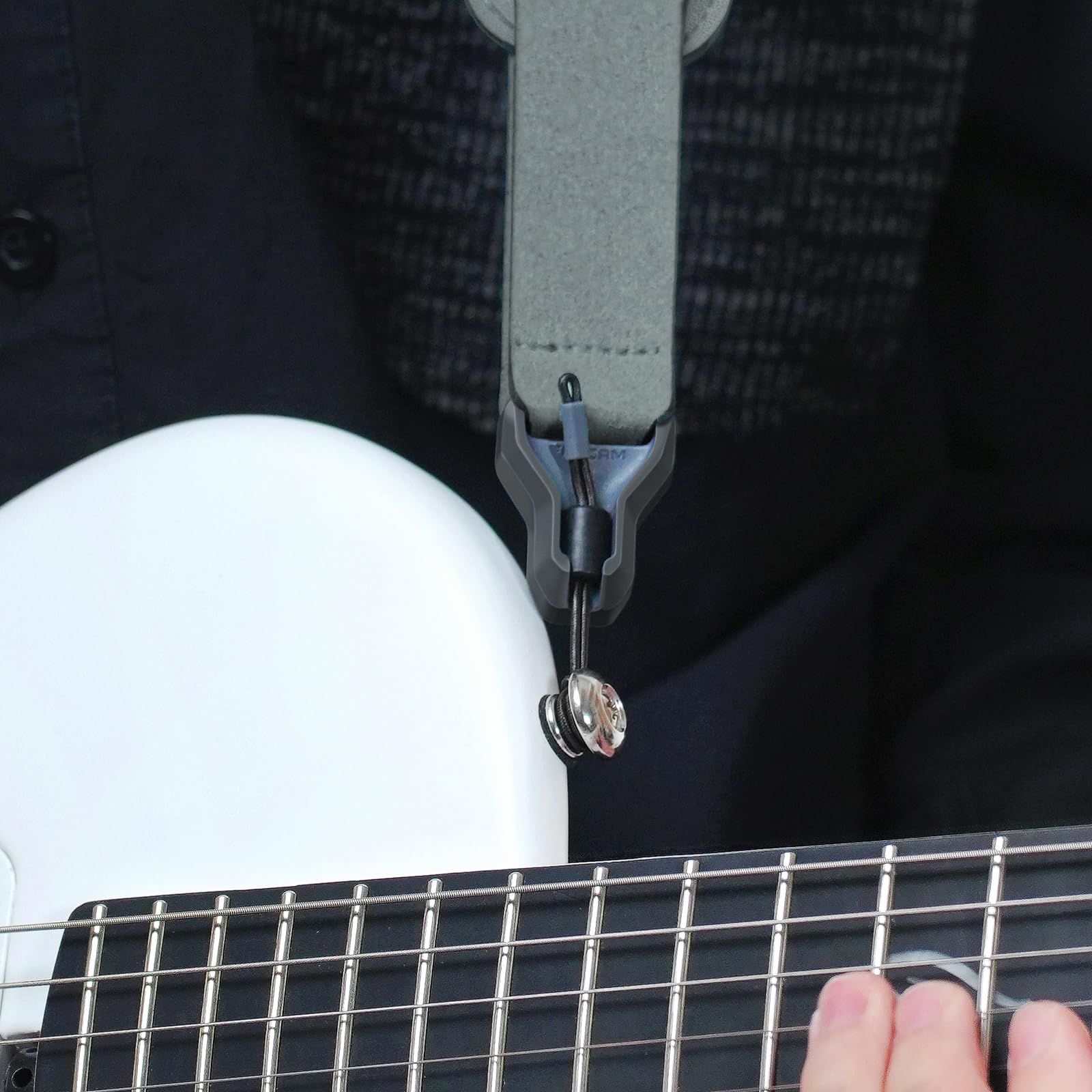enya MS1 Magnetic Quick-Release Strap for Guitar, Bass and Ukulele, Blue