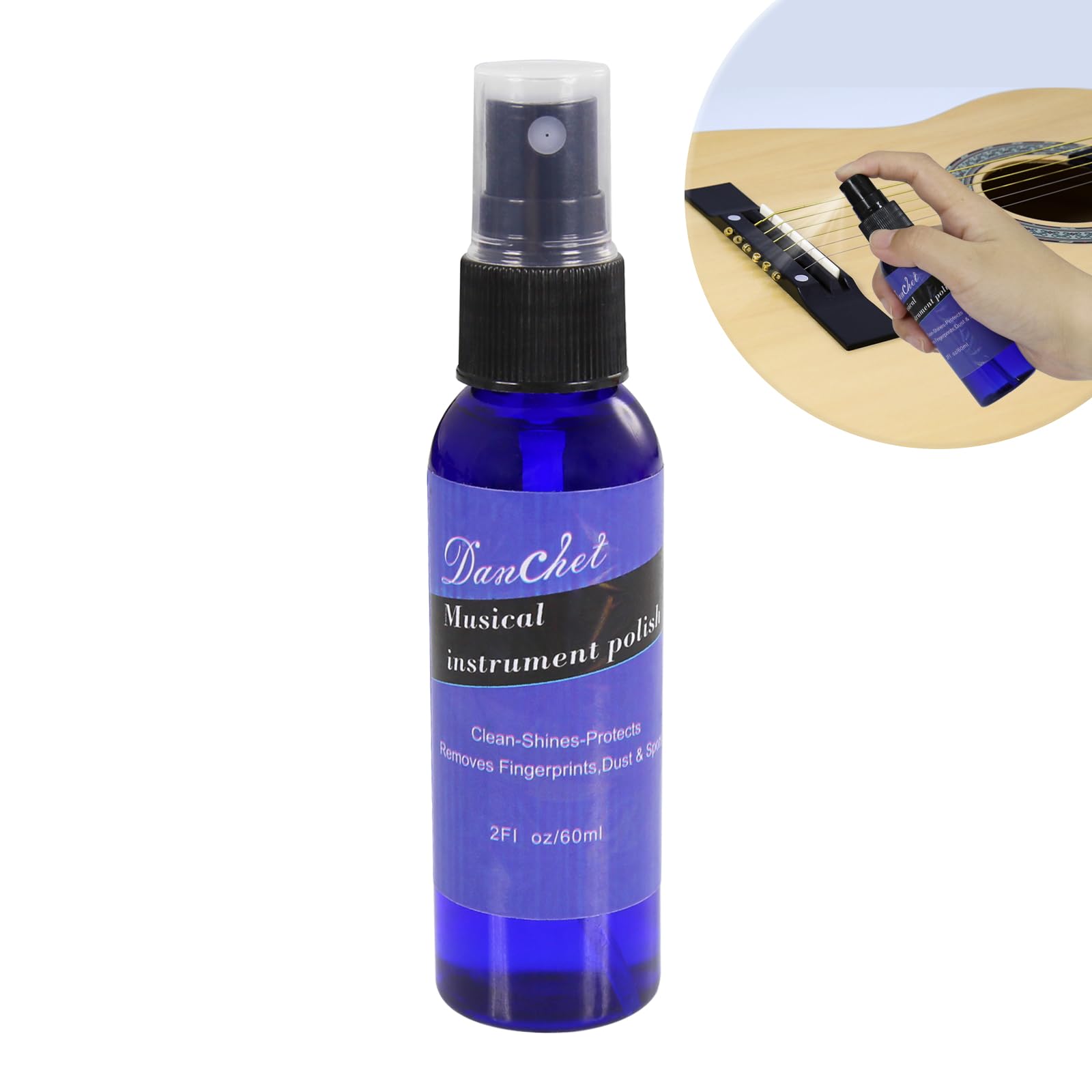 Guitar Cleaner-Polish 60ml-Body and Fretboard Maintenance Cleaner, Polish-Musical Instruments polish-Instrument Accessories