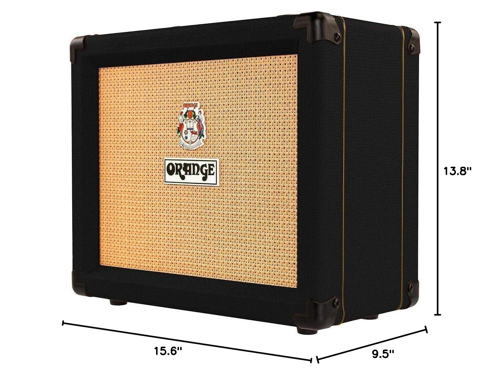 Orange Crush 20RT 20W 8″ 2-Channel Guitar Amplifier and Speaker Combo, Black