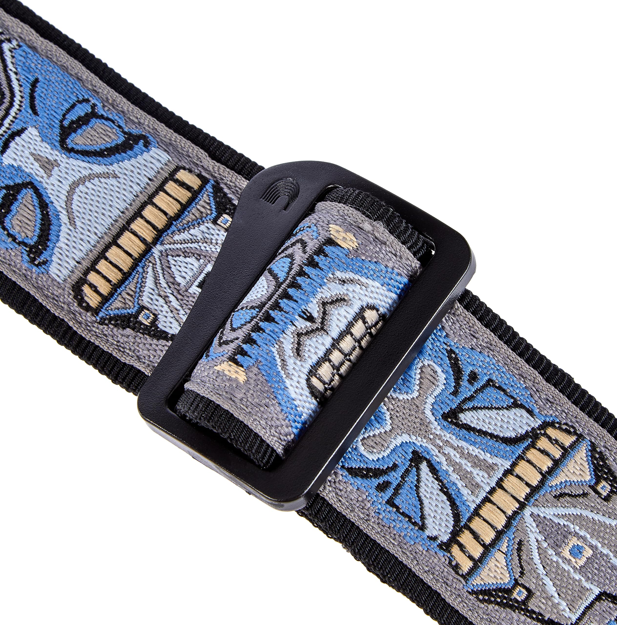 D’Addario Leather Locking Guitar Strap, Tiki