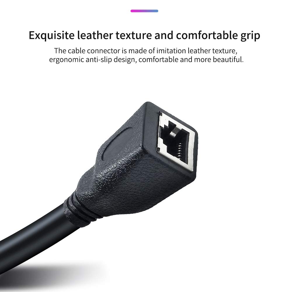 SiYear XLR 5 pin RJ45 Adapter Cable-XLR 5 Pin Male & 5 Pin Female to RJ45 Female DMX Ethernet Adapter Converter Cable(1SET/ 2PACK)