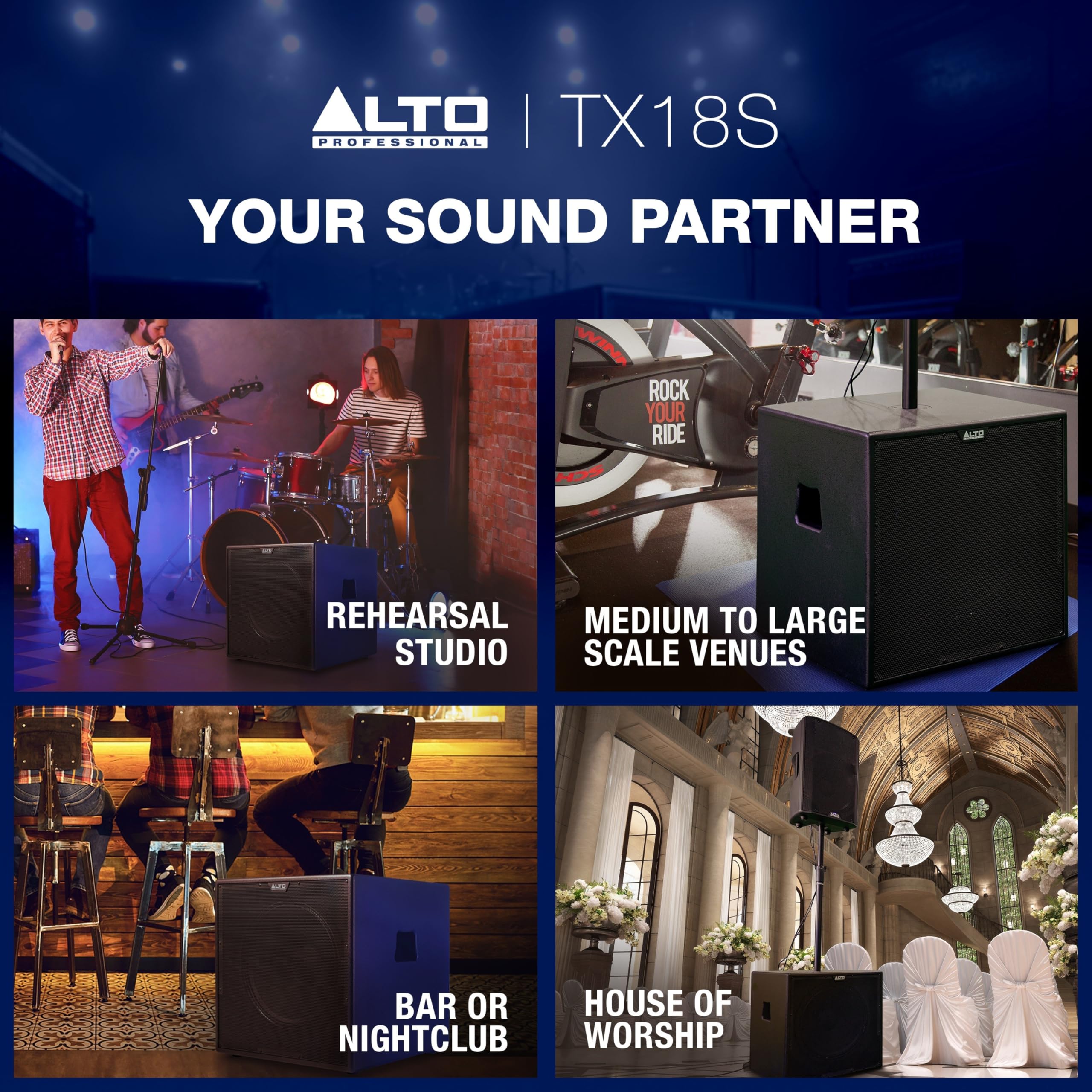 ALTO TX18S 900W 18″ Powered PA Subwoofer