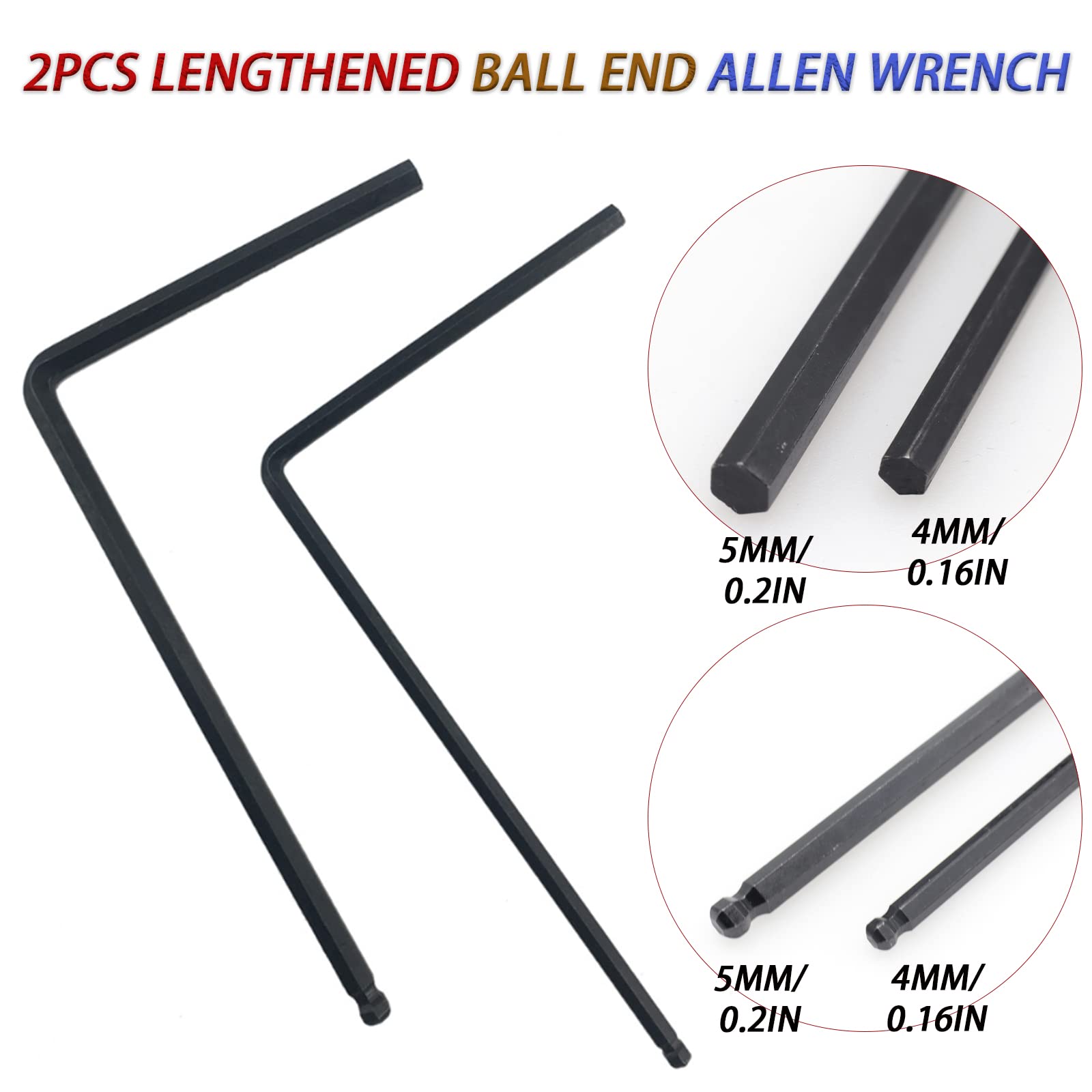 Cheerock 11-Piece Guitar Ball End Allen Wrench Set with Truss Rod Wrench