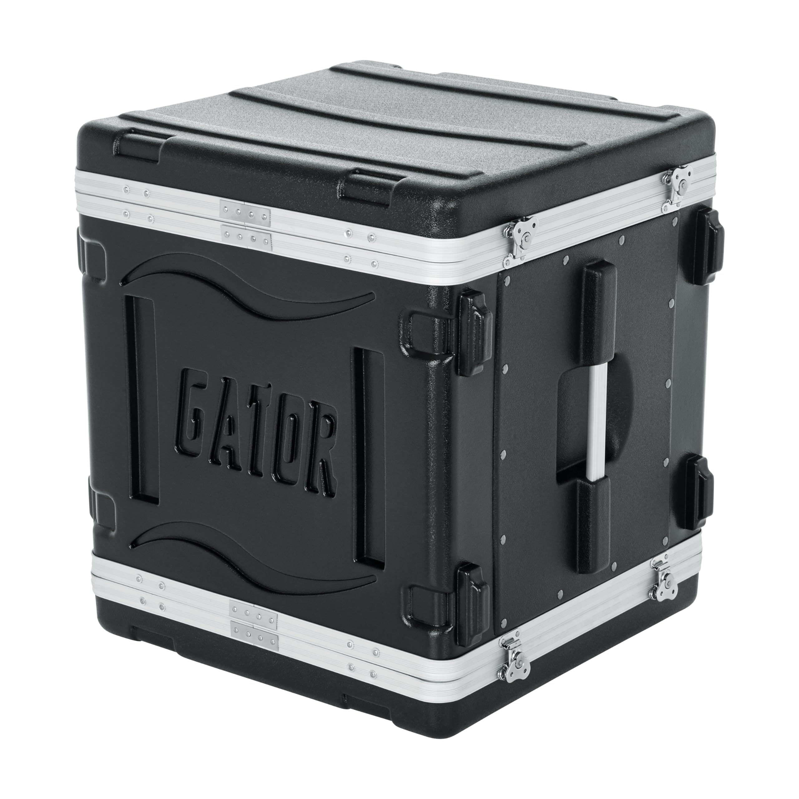Gator Lightweight Molded 10U Rack Case with Heavy Duty Latches; Standard 19.25′ depth, 10U (GR-10L)