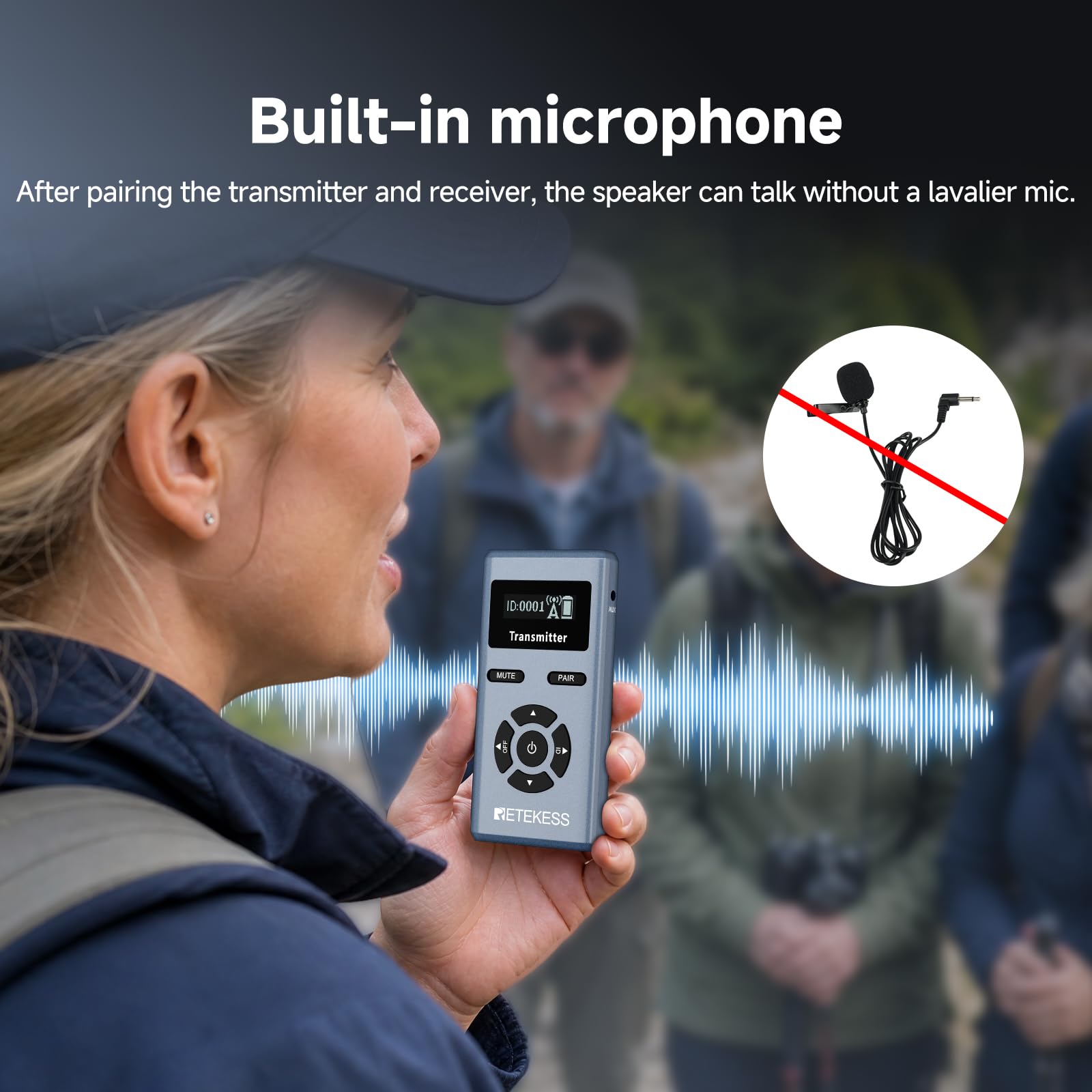 Retekess TT106S Church Translation System, Tour Guide Headsets(4TX 60RX)