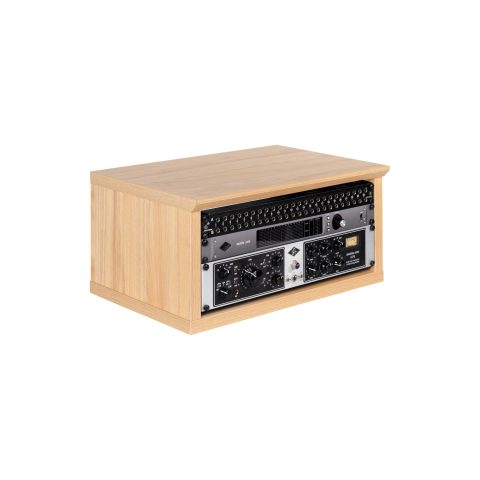 Gator Frameworks Elite Furniture Series 4U Wood Desktop Studio Rack in Natural Maple Finish (GFW-ELITERK-4U-MPL)