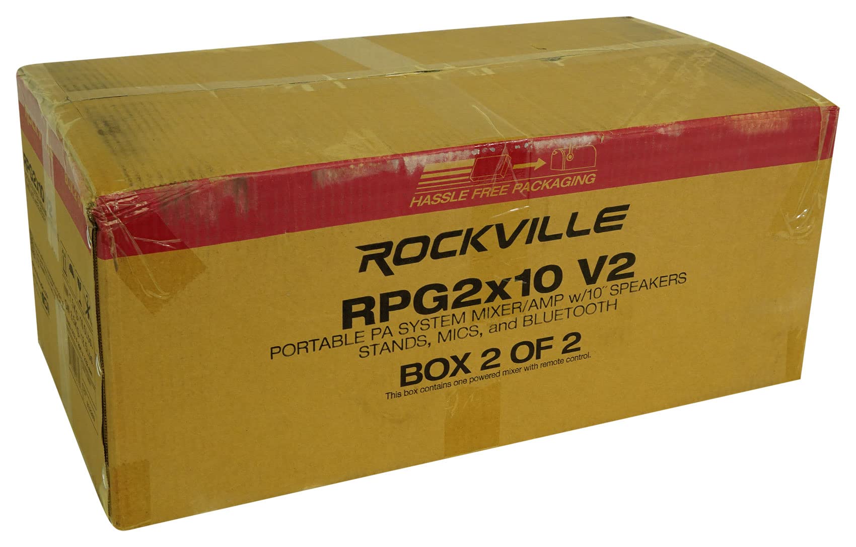 Rockville RPG2X10 10″ PA Speaker Pair with Mixer and 2 UHF Wireless Mics