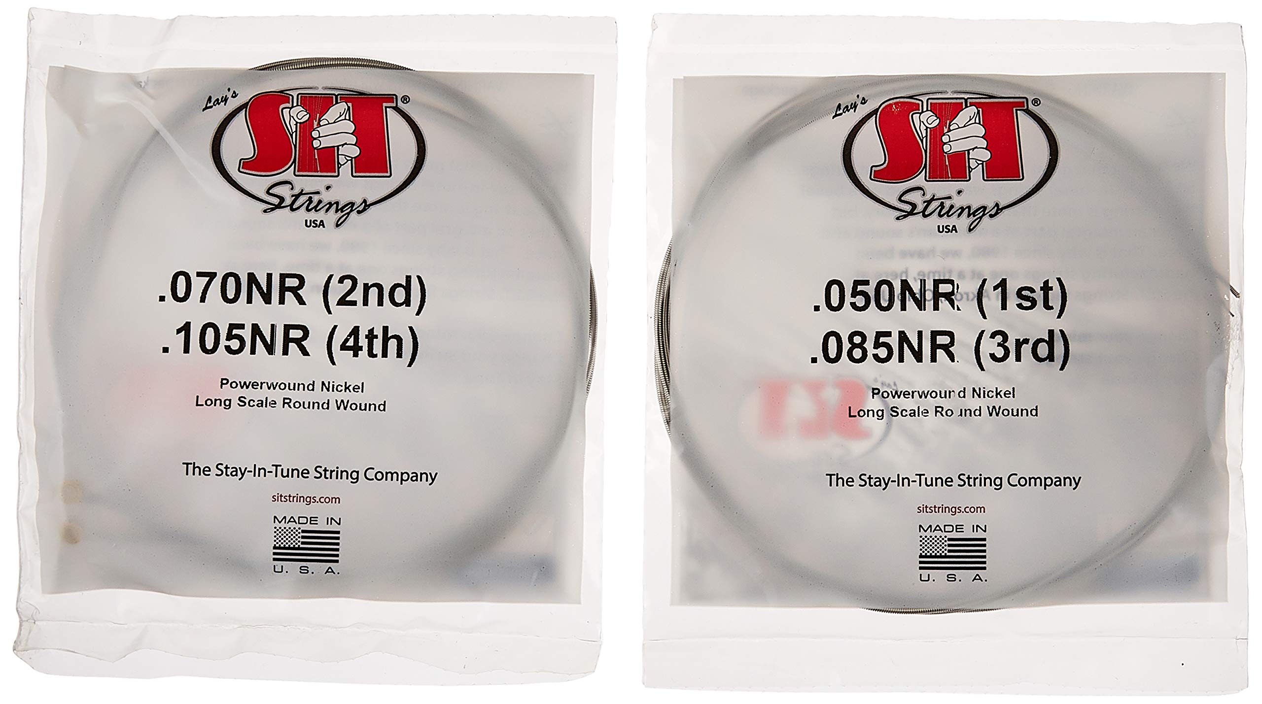 S.I.T. Power Wound Nickel Plated Bass Strings Medium