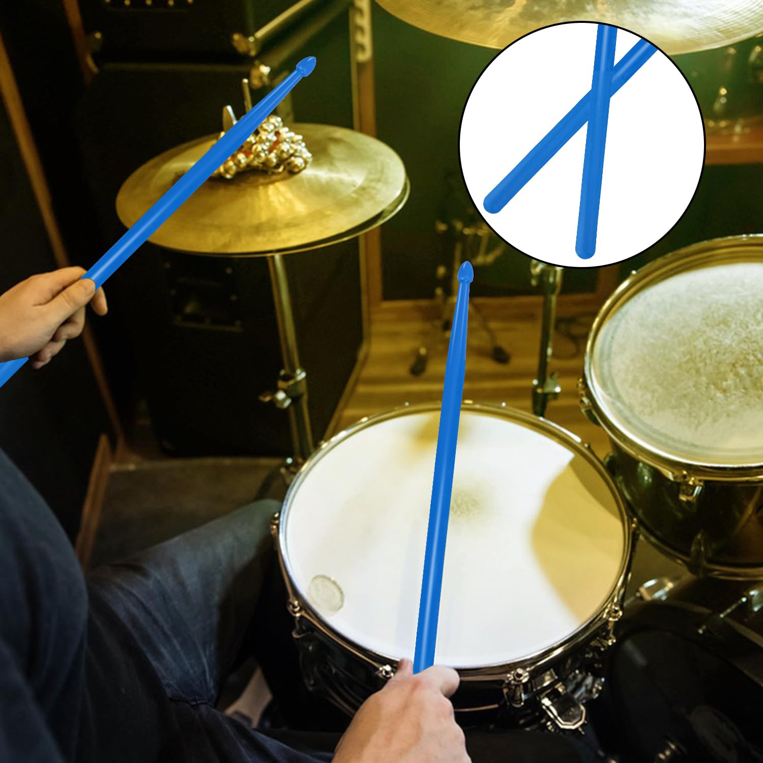 KUKLIPJIM 12 pairs Drumsticks, High-Quality 5A Drum Sticks