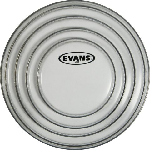 Evans MX White Marching Tenor Drum Head, 12 Inch