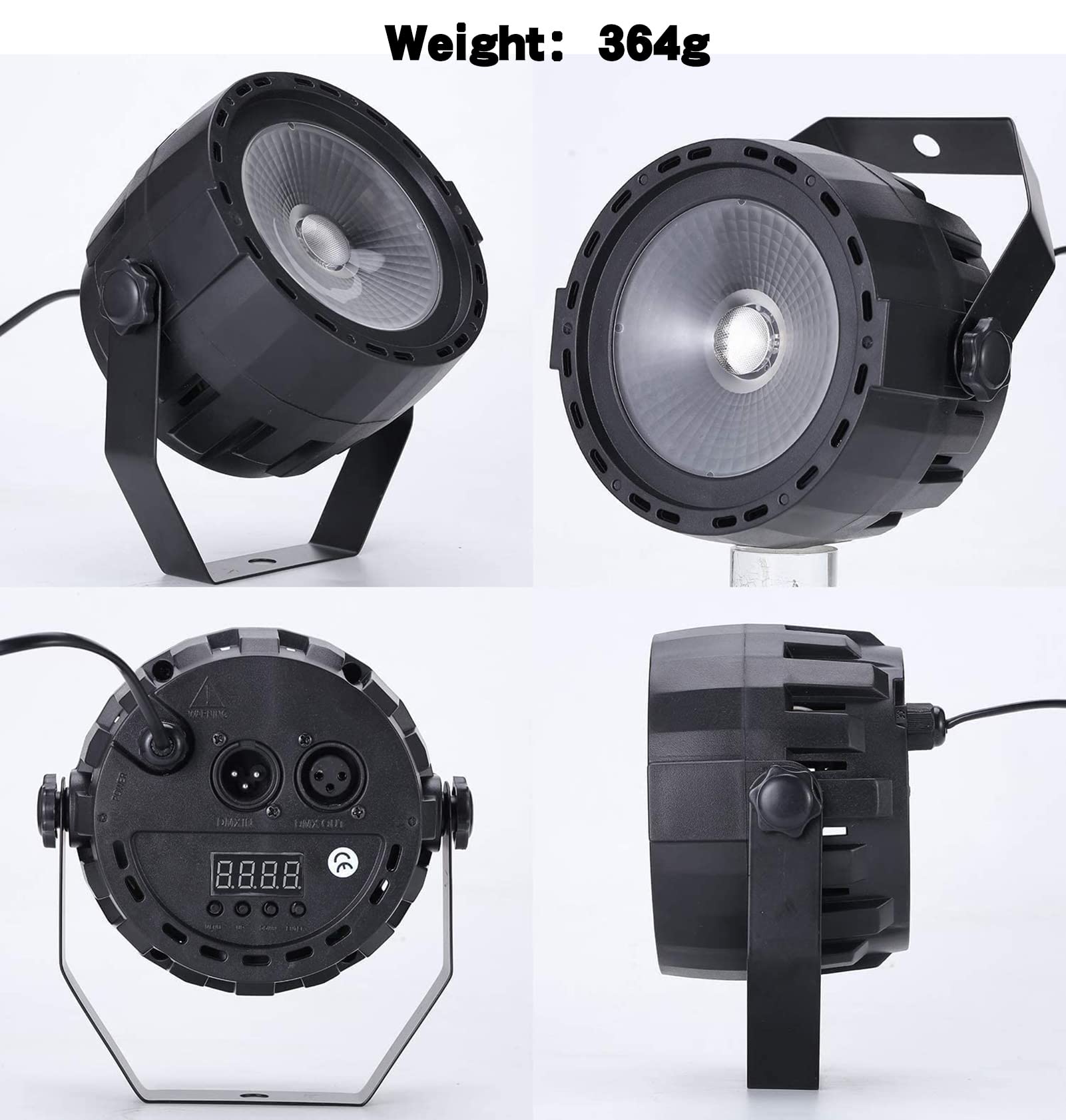SHEHDS LED Par Stage Light 30W COB Wash Lights RGB 3in1-2 Pack