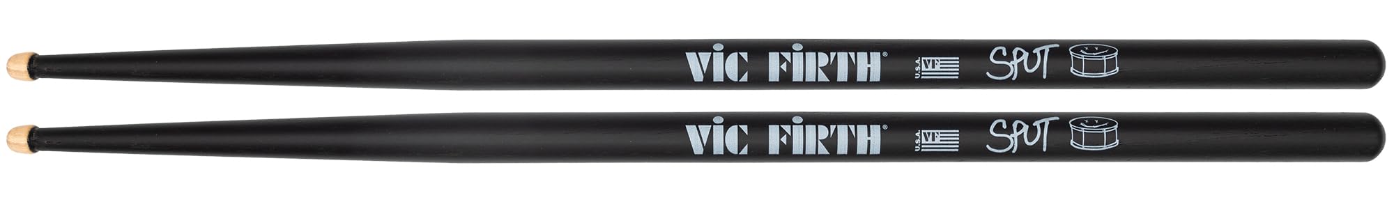 Vic Firth SPUT Signature Series Robert Sput Searight Drumsticks – 3-Pack Bundle with Austin Bazaar Polishing Cloth