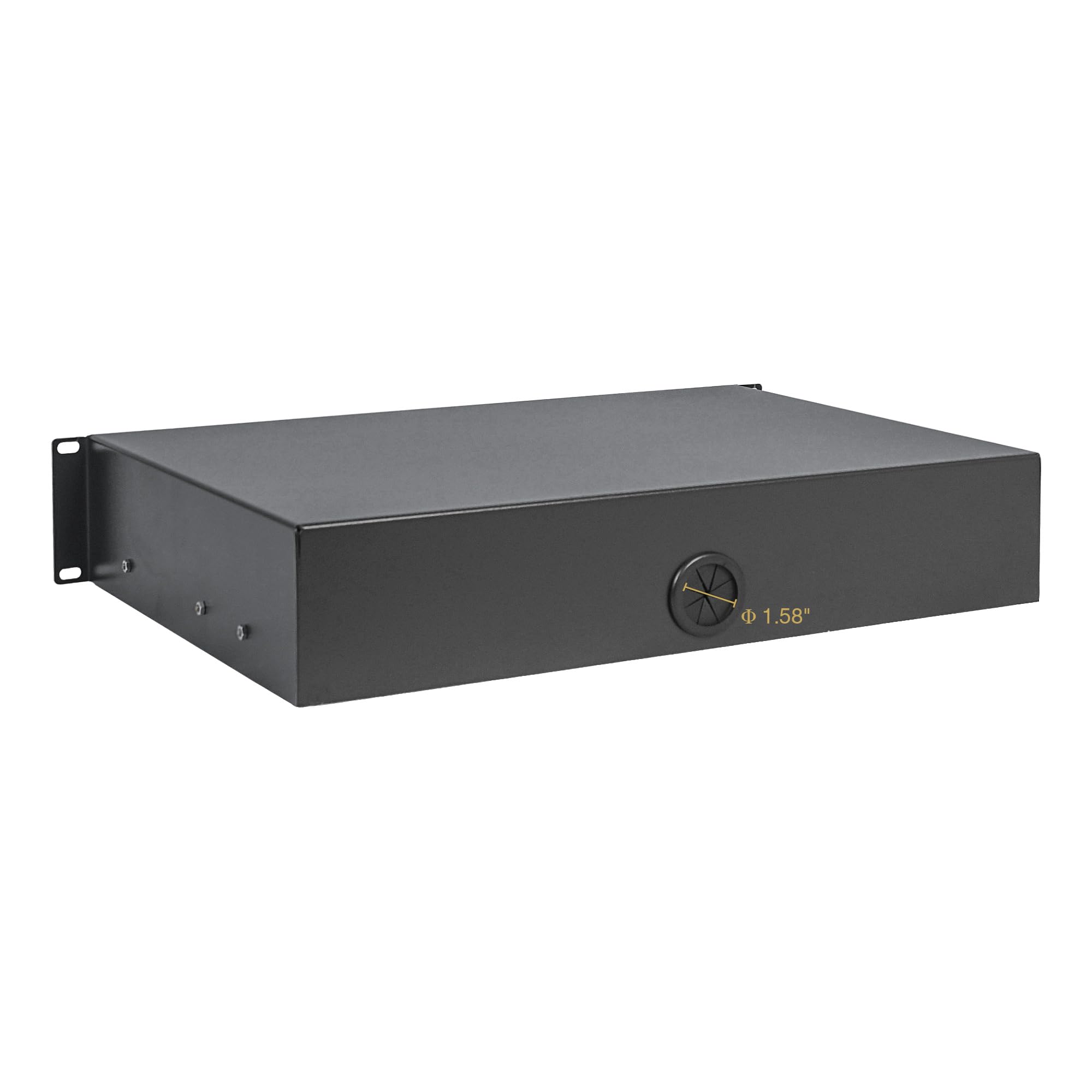 Sound Town 19-inch 2U Locking Rack Drawer, with Protection Foam (STRD-2D)