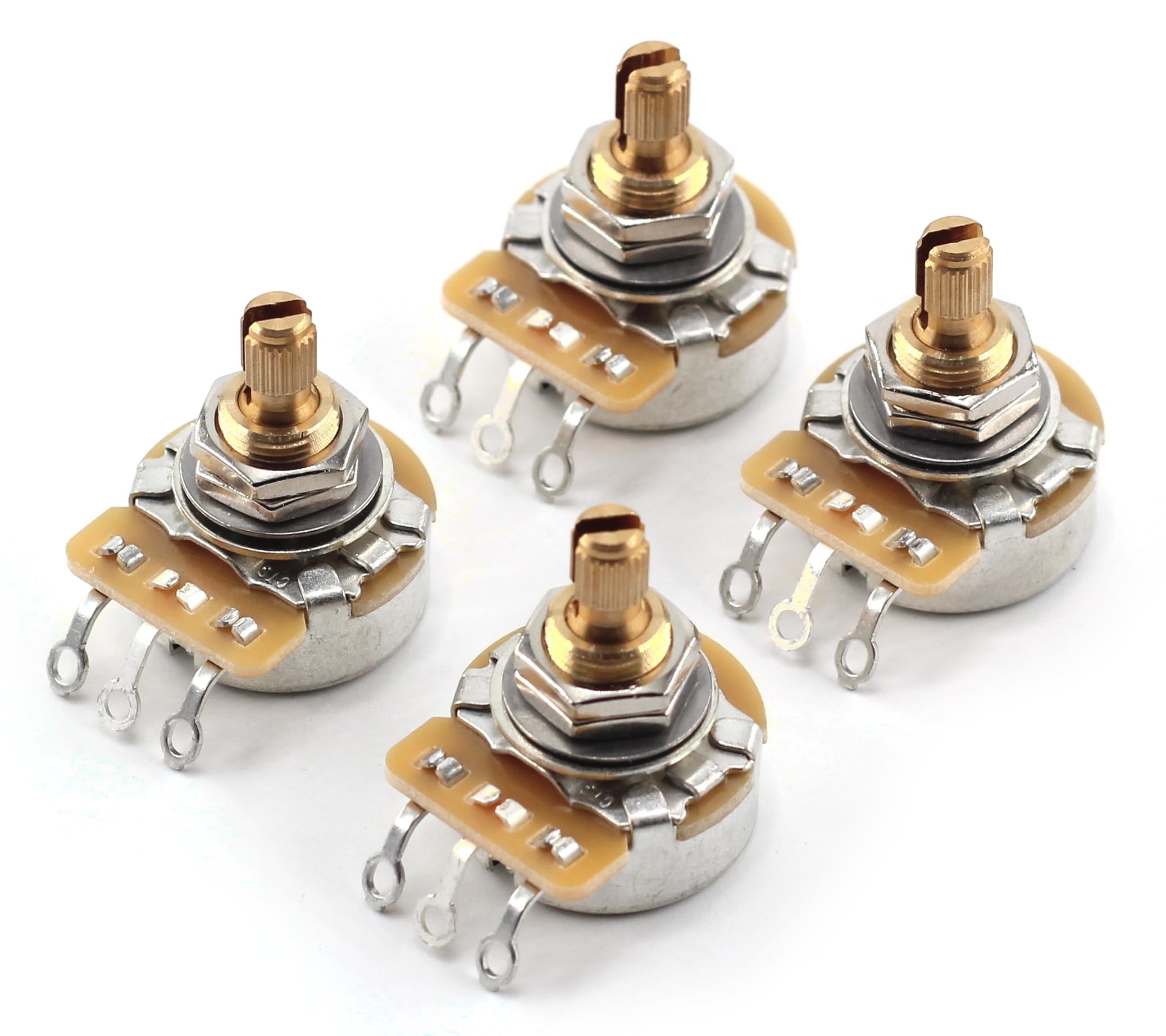 CTS TAOT CUSTOM 525K SHORT Shaft Audio Potentiometers – 5% Tolerance – Set of 4 (4X)