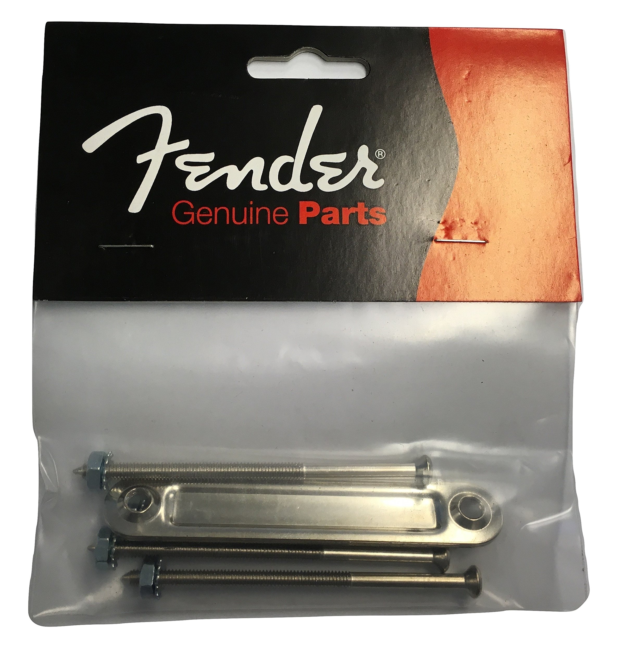Fender 0990909000 Pure Vintage Chassis Straps, Small, Chrome