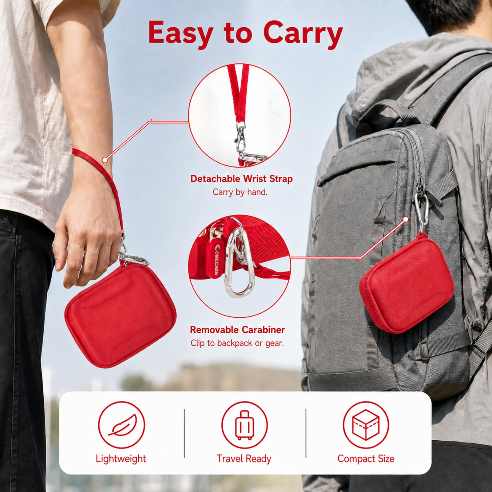 Hard EVA Carrying Case Compatible with JBL Go 5/4/3 Ultra-Portable Speaker