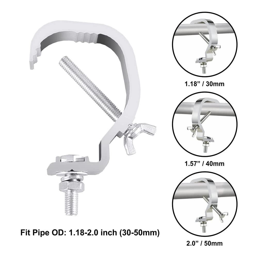 Olaalite Truss C Clamps, 10 Pack 1.18-2 Inch Stage Lights Truss Clamps