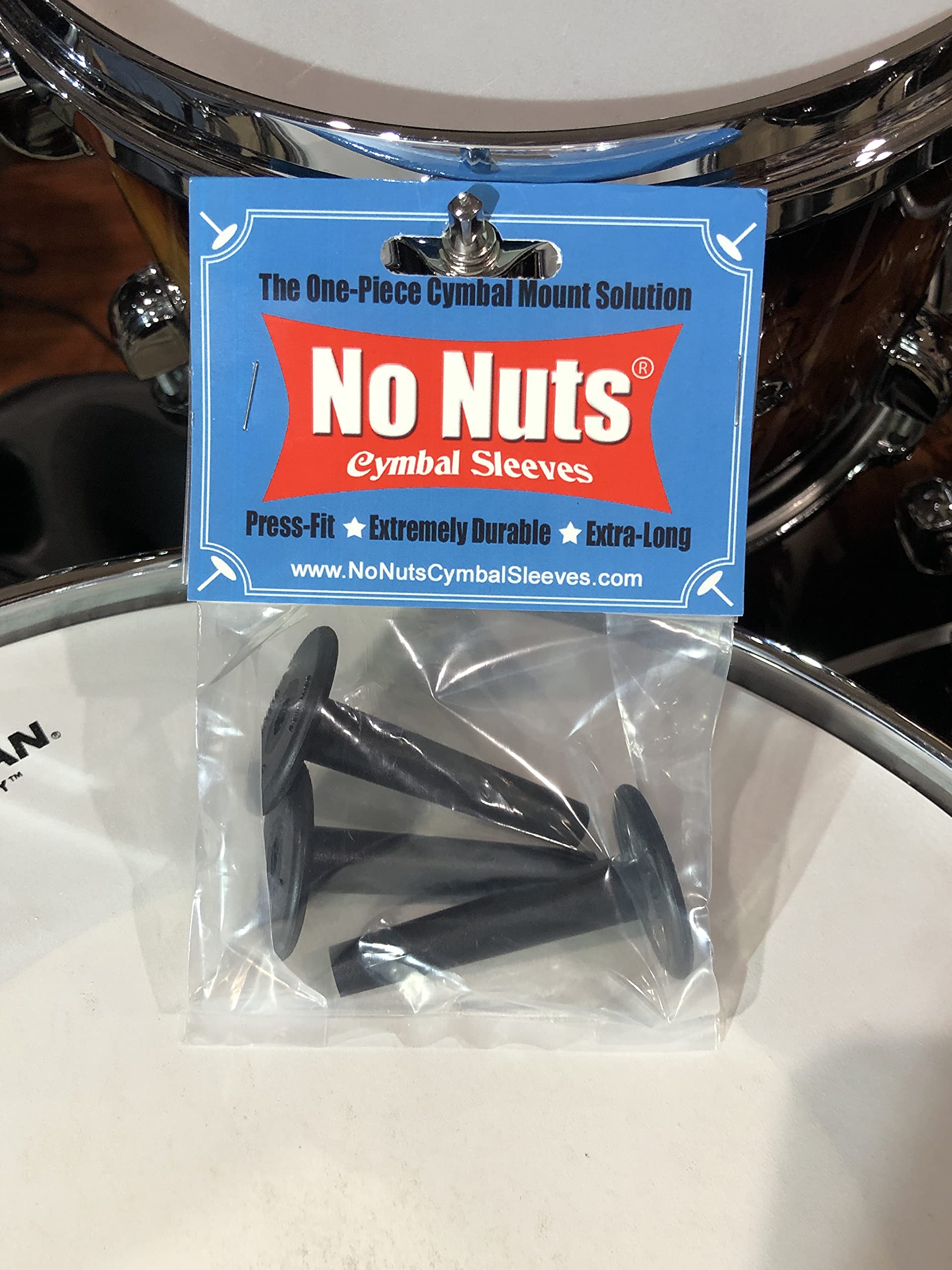 No Nuts Cymbal Sleeves 3-PK (Silver Sparkle)