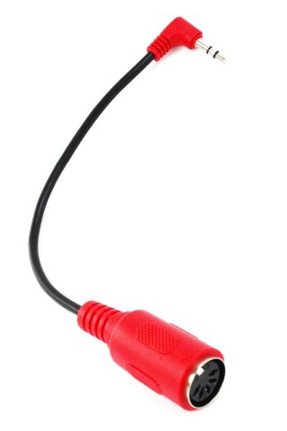 ZAWDIO – MIDI to TRS 3.5mm Breakout Cable Right Angle Adapter for: Arturia, Novation, 1010music – MX4, Beatstep Pro, Keystep, Circuit, Launchpad Pro MK2
