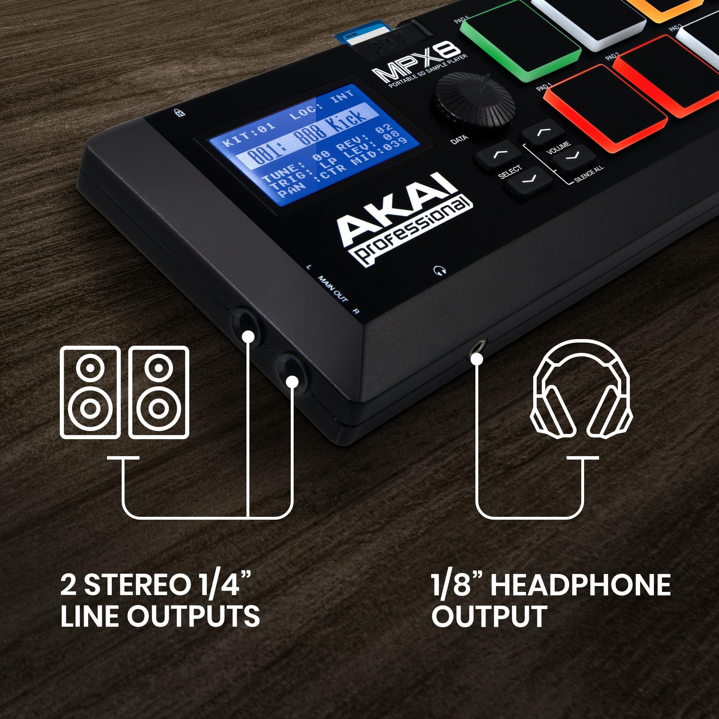 Akai Professional MPX8 USB MIDI Sample Pad Controller