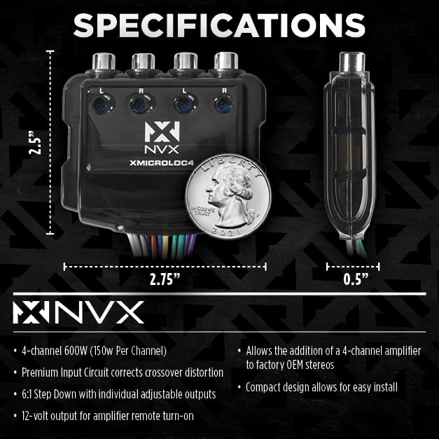 NVX XMICROLOC4 | 600W 4-Channel Speaker Cable