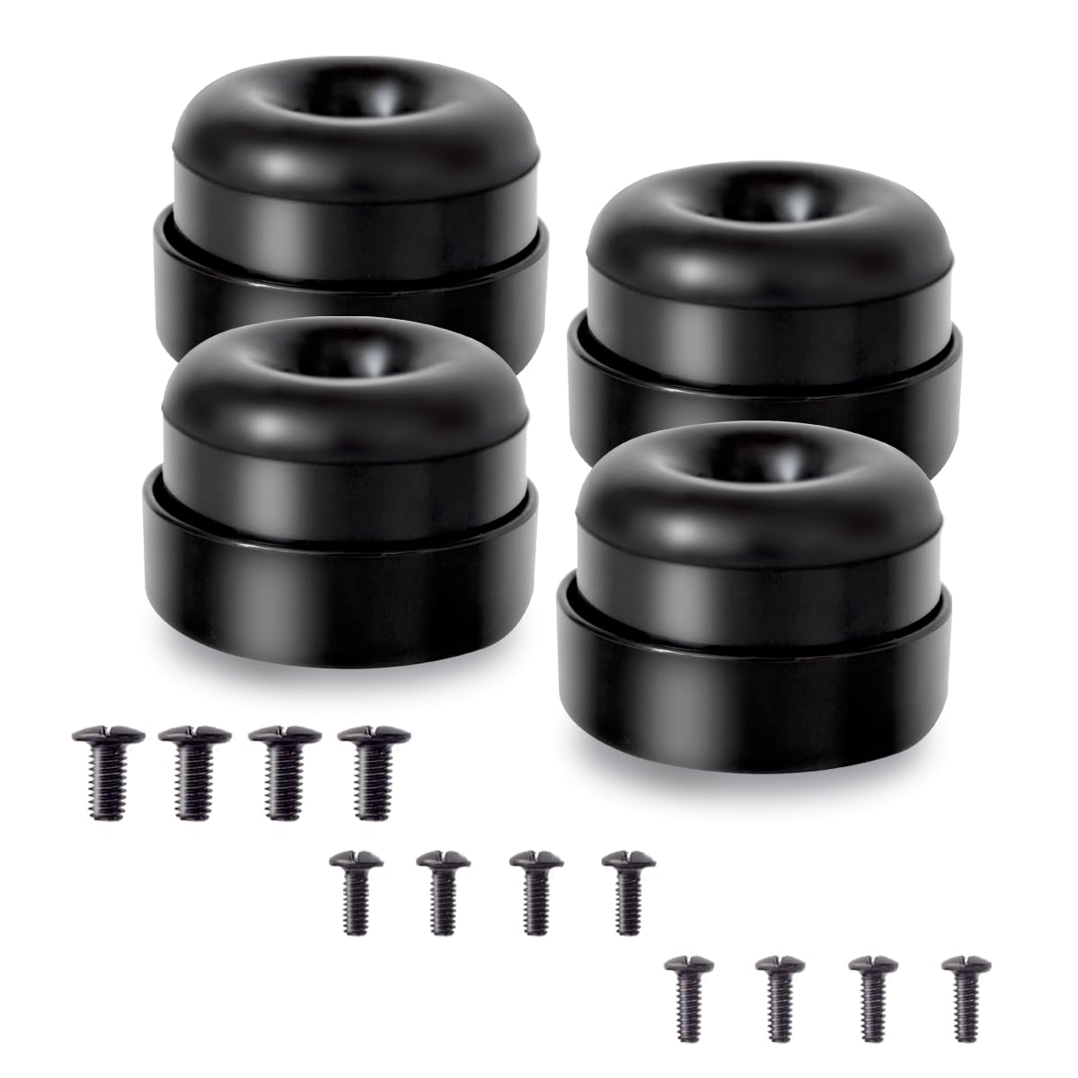 HQPARRTS Subwoofer Isolation Pads/System,with Mount Screws,4Pcs