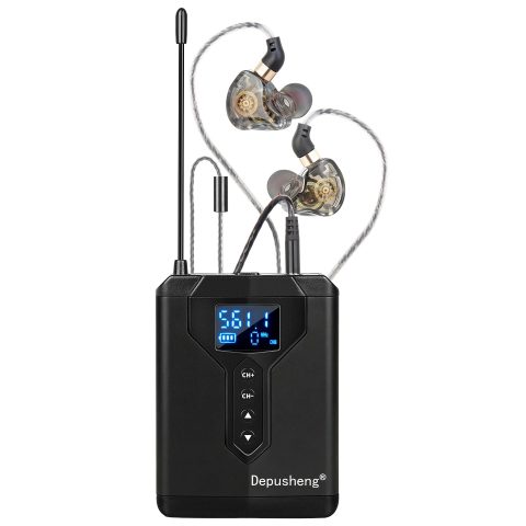 Depusheng One Receiver Only Wireless IEM System, Need Transmitter to Work(Only Receiver)