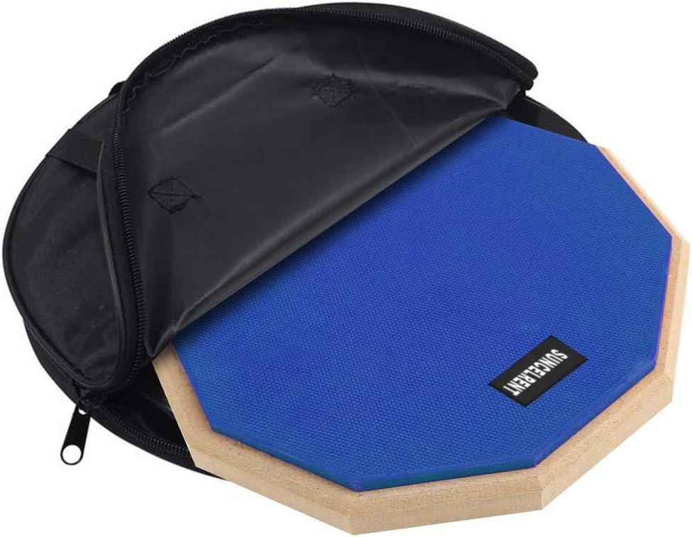 SUNCELRENT Silent Drum Pad, 12 Inch Blue