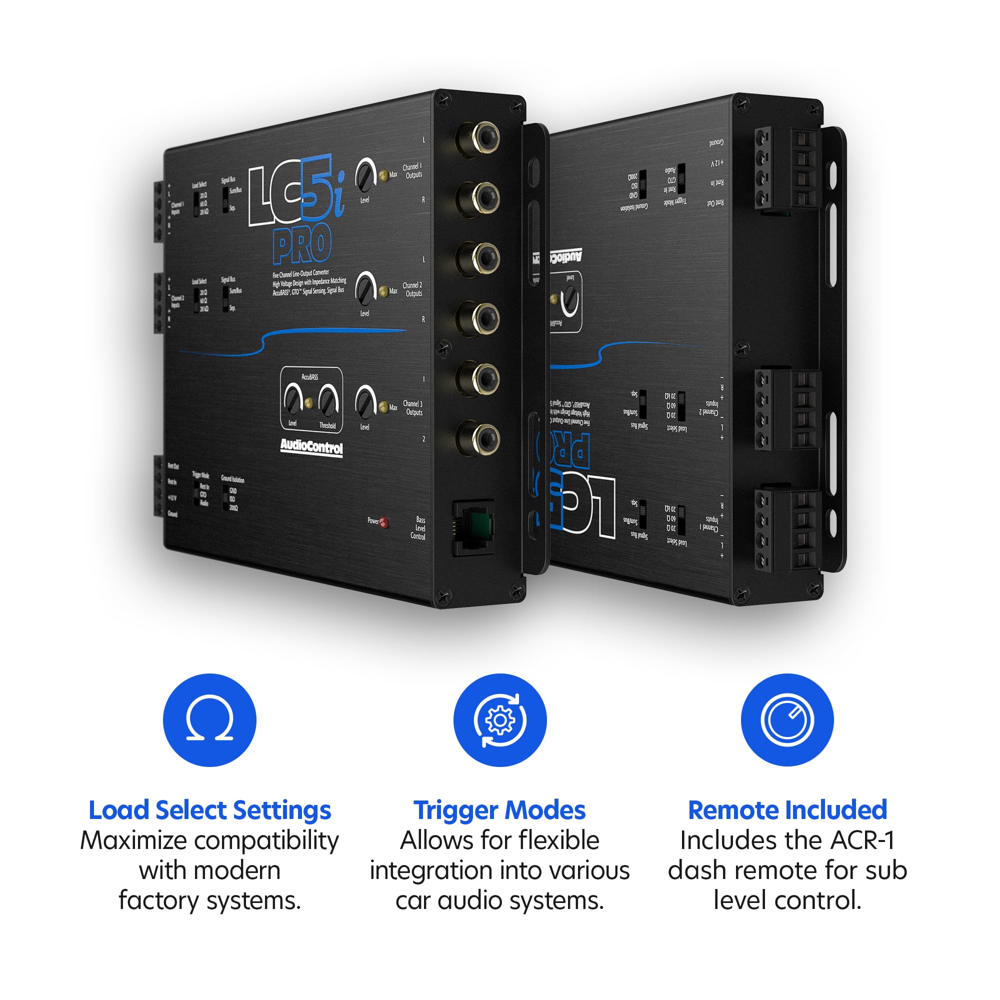 AudioControl LC5iPRO 5-Channel Line Output Converter with AccuBASS