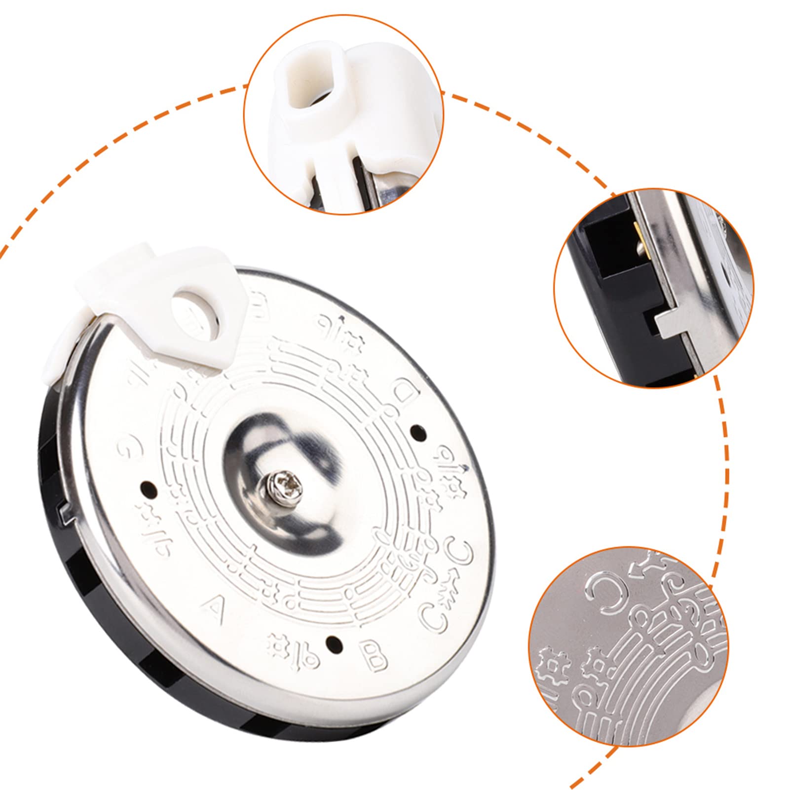 Haosie 13 Tone Pitch Pipe Tuner, Vocal Trainer For Singing, Small Tuning