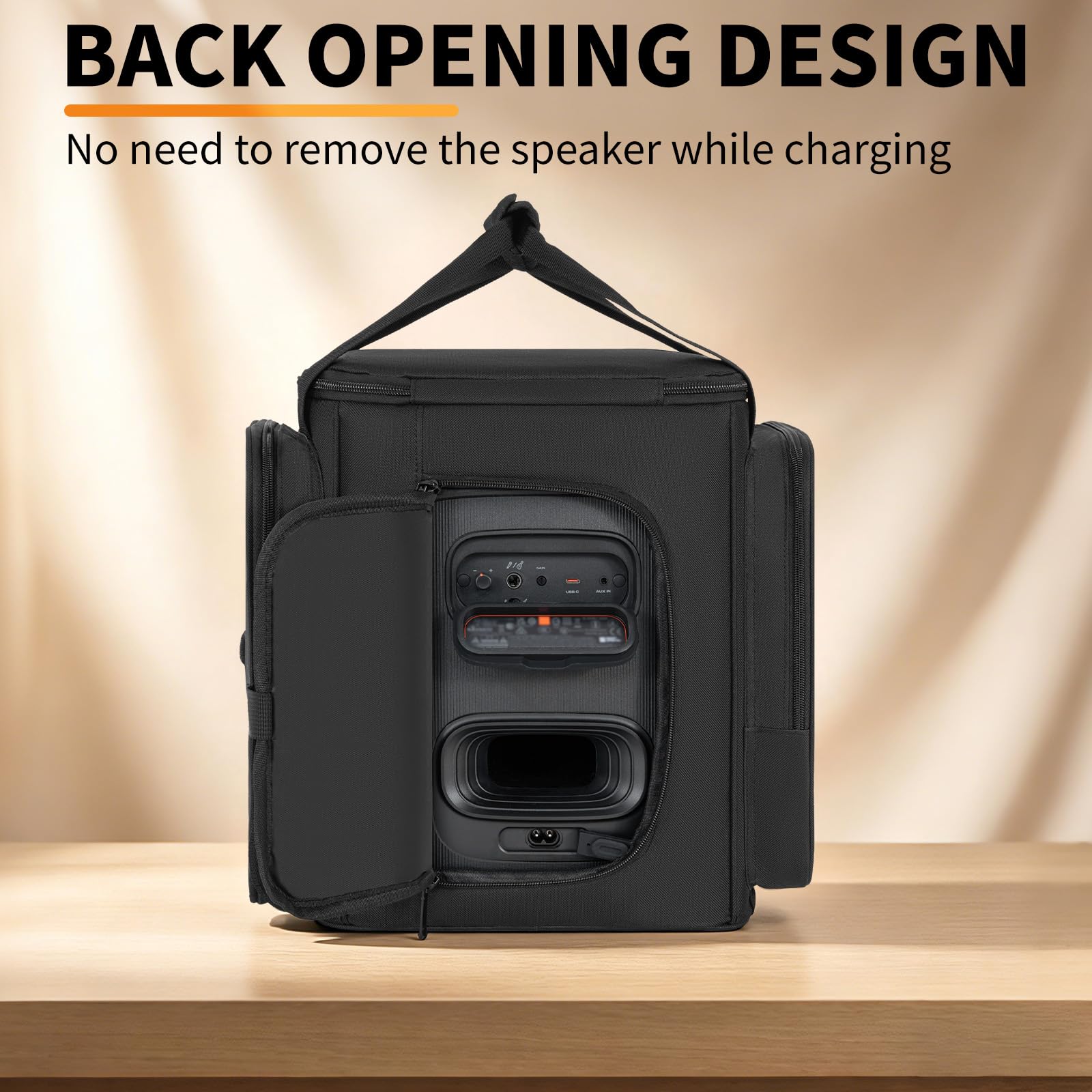 Speaker Travel Bag Carrying Case Fits for JBL Party Box Encore Essential 2