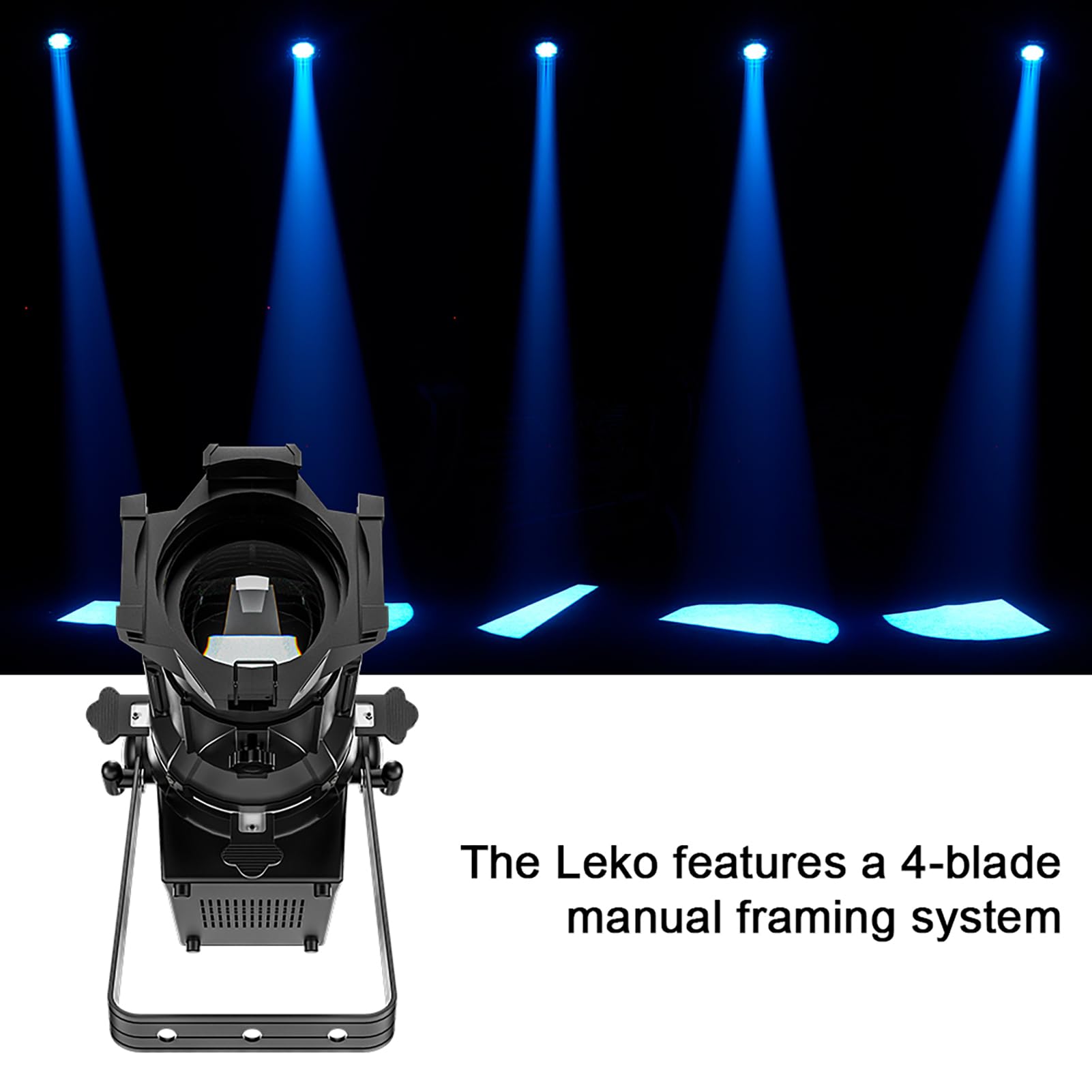 SHEHDS LEKO Profile Stage Spotlights LED 250W Cool White+Warm White