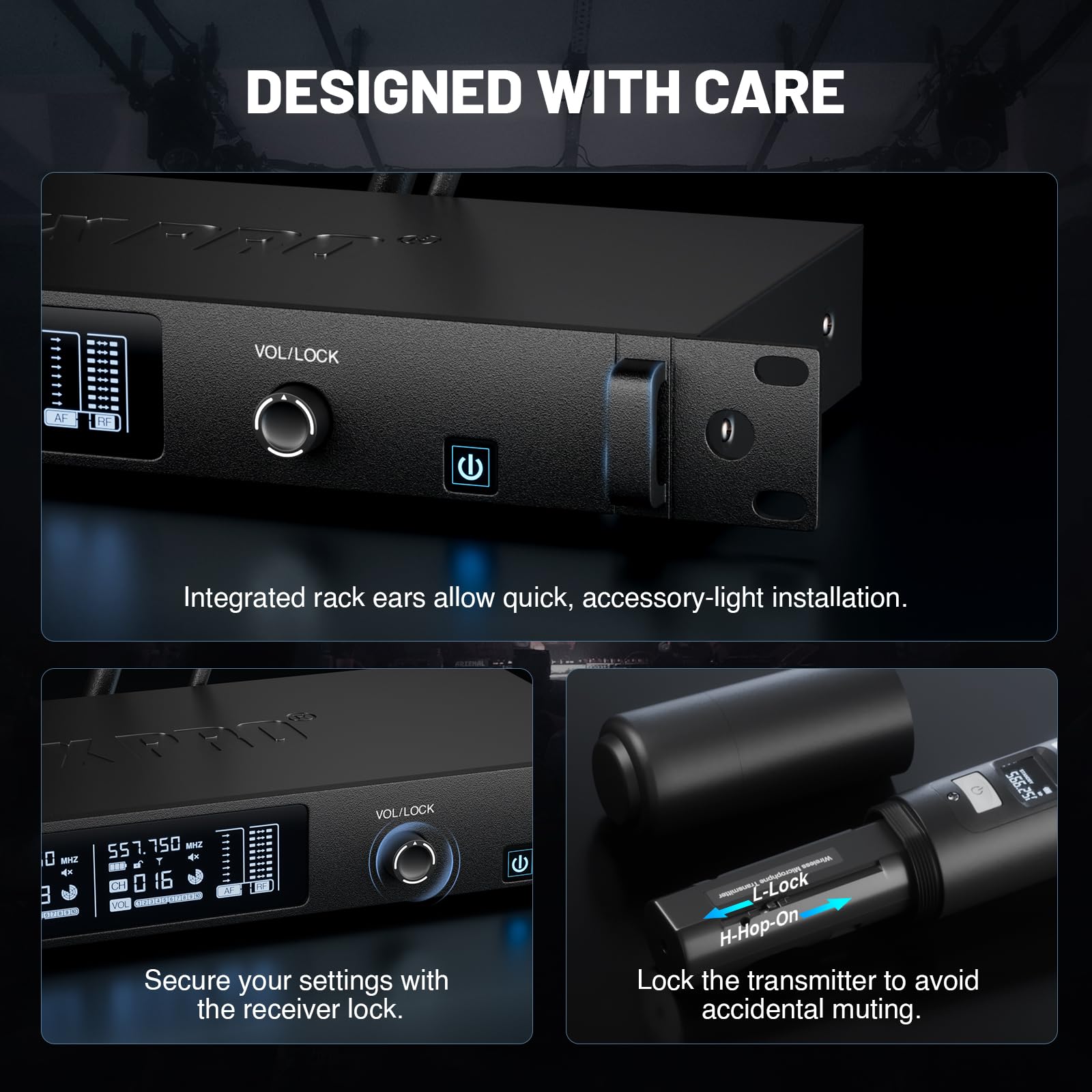 Phenyx Pro UHF Dual Auto Scan Talkback Smart Wireless Mic System PTI-2