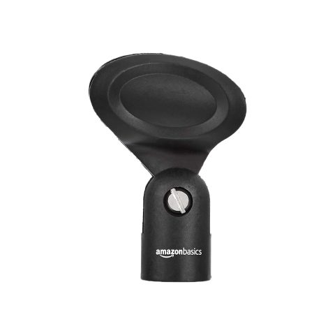 Amazon Basics Microphone Clip, Elliptical Style, Single, Black