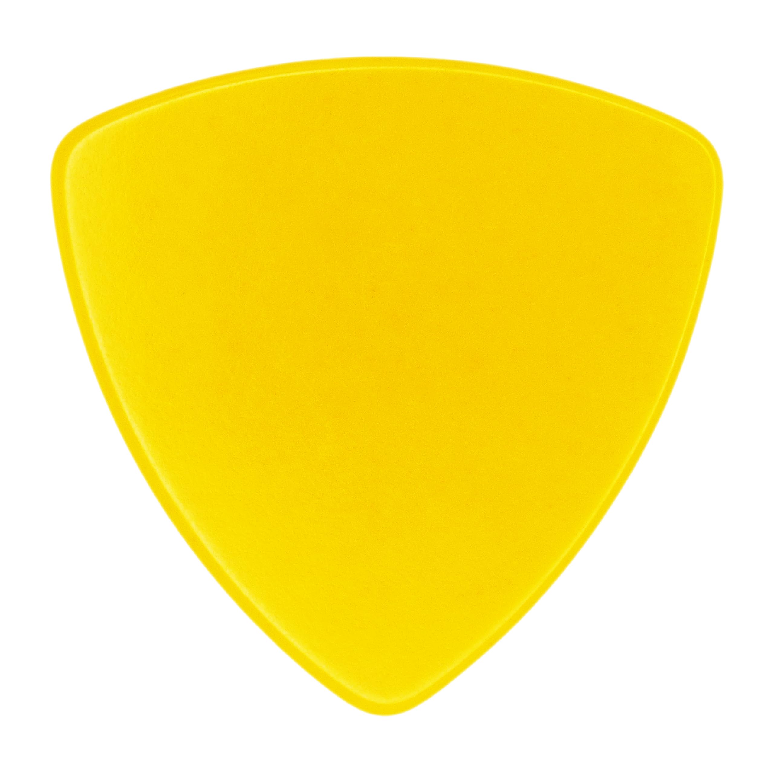 Celluloid Yellow Guitar Pick – 346 Rounded Triangle Shape – 50 Pack