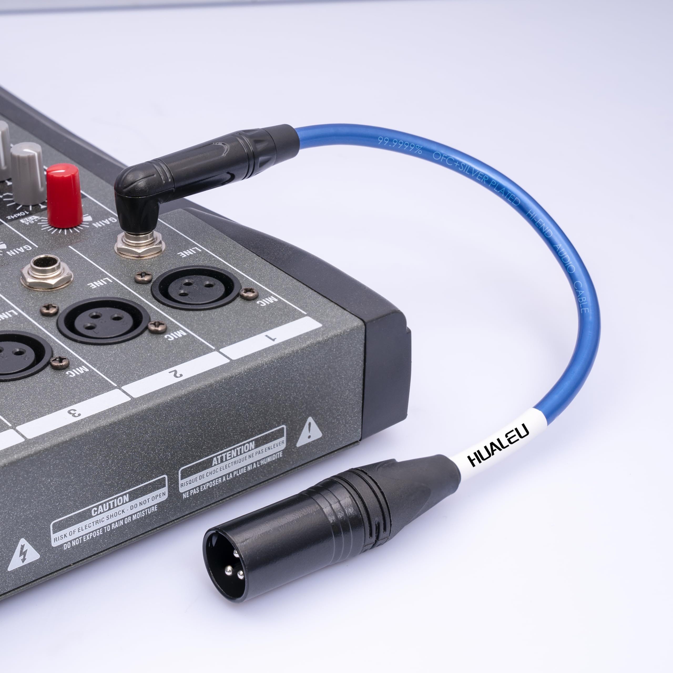 HUALEU XLR Female to 3.5mm Microphone Balanced Cable, XLR Female to 1/8 inch Mic Cord for Mixers, Microphones, Digital SLR Cameras, Computer Sound Cards 3.3FT
