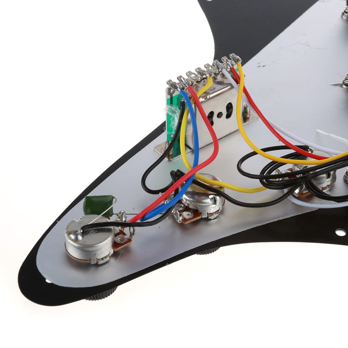 Musiclily Basic Pre-wired Loaded Standard ST-SSS Pickguard Set 3Ply Black