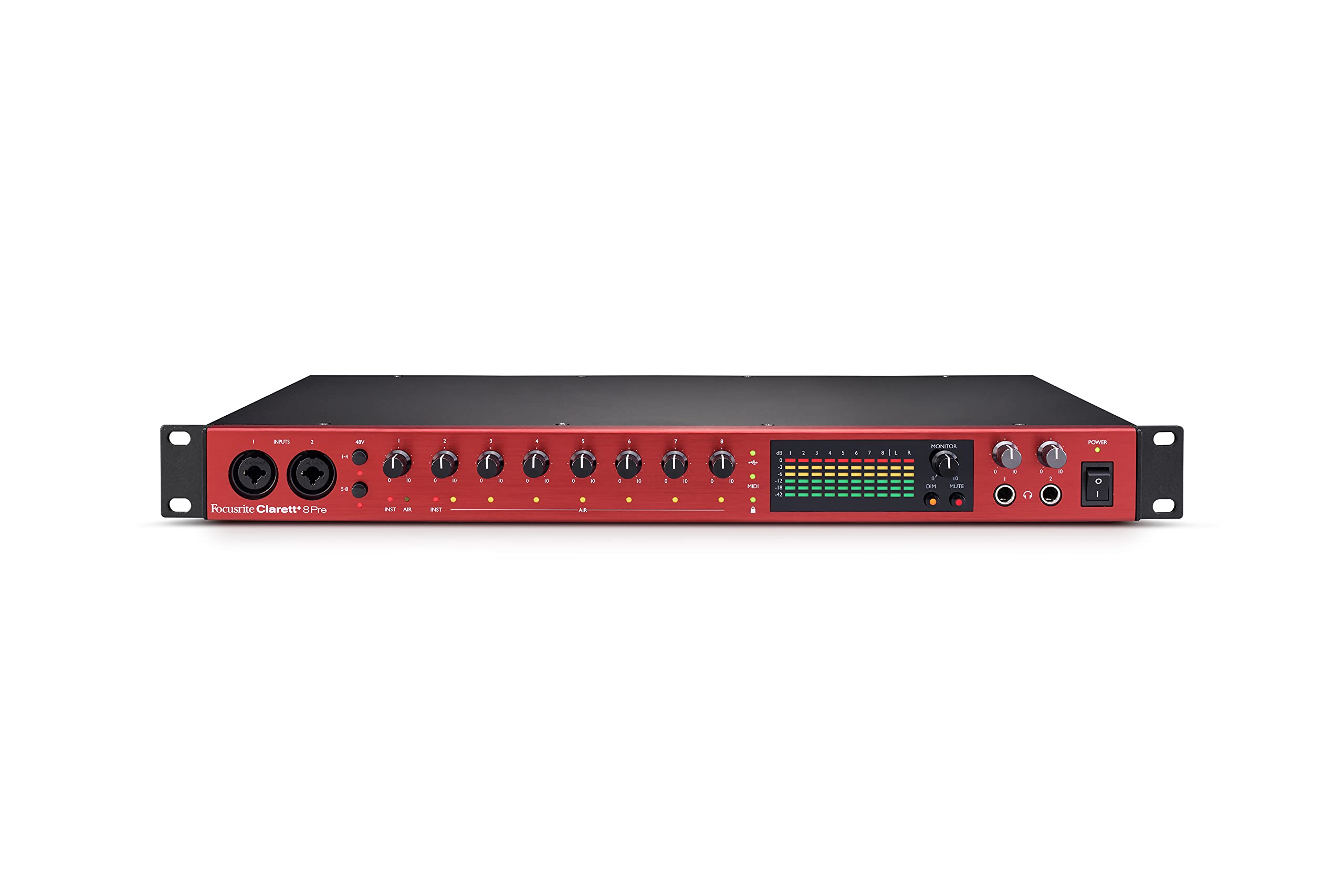 Focusrite Clarett+ 8Pre 18-In/20-Out USB-C Audio Interface