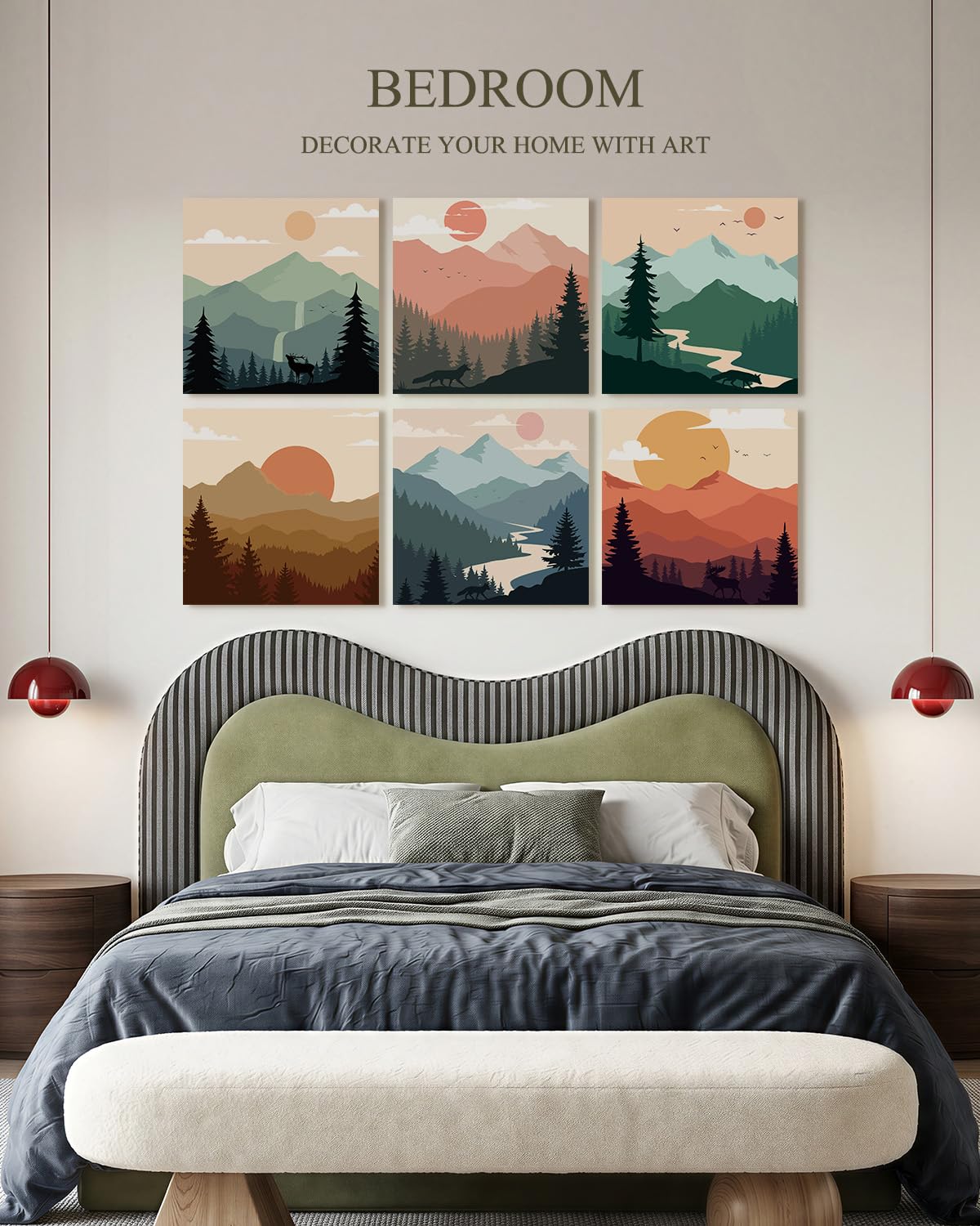 InSimSea Acoustic Wall Art, 72×48 In, Boho Colorful Art