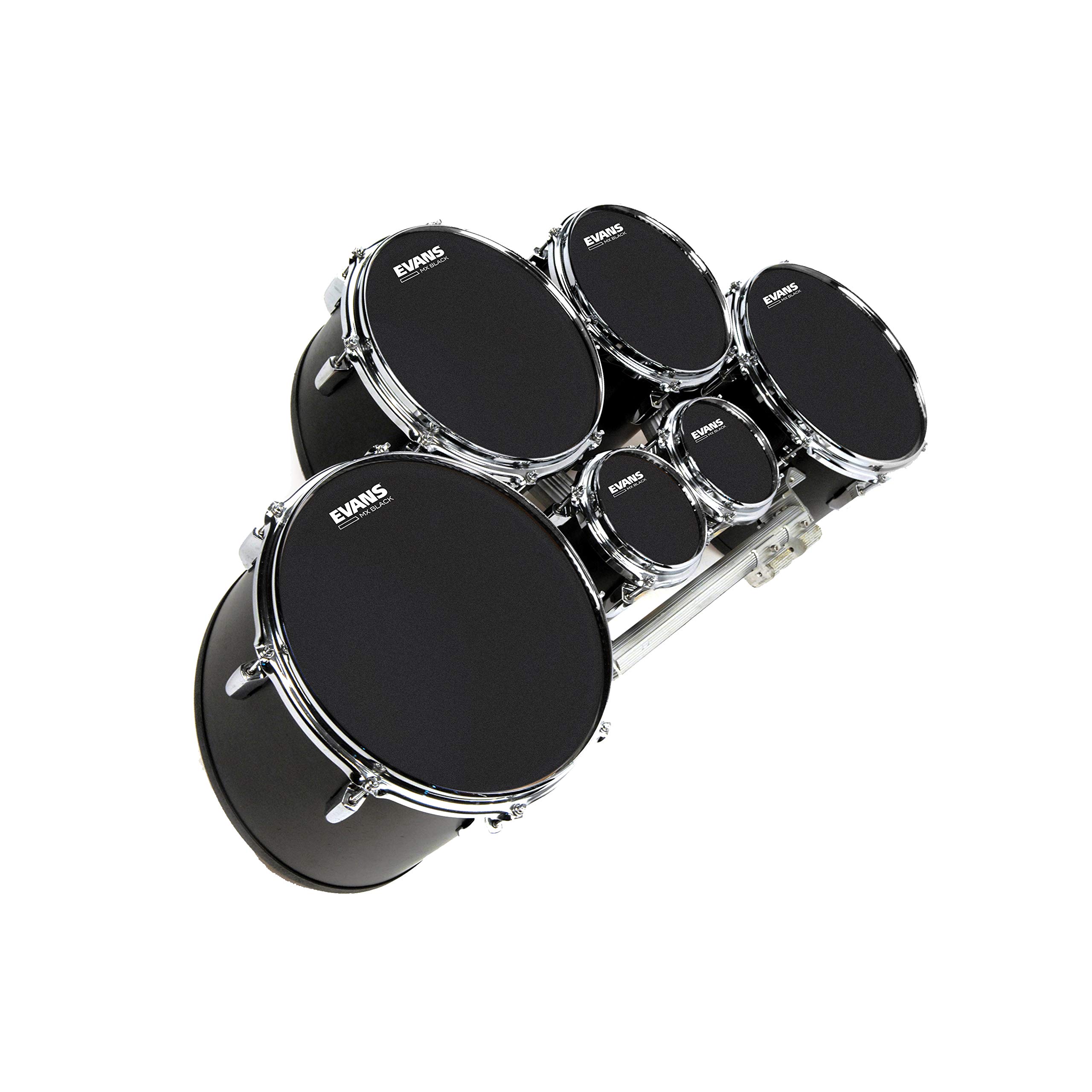 Evans MX Black Marching Tenor Drumhead, 14 Inch