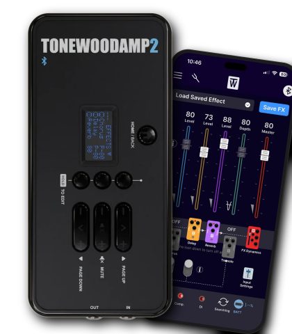 ToneWoodAmp2 Smart Guitar, Multi-Effect for Any Acoustic-Electric Guitar