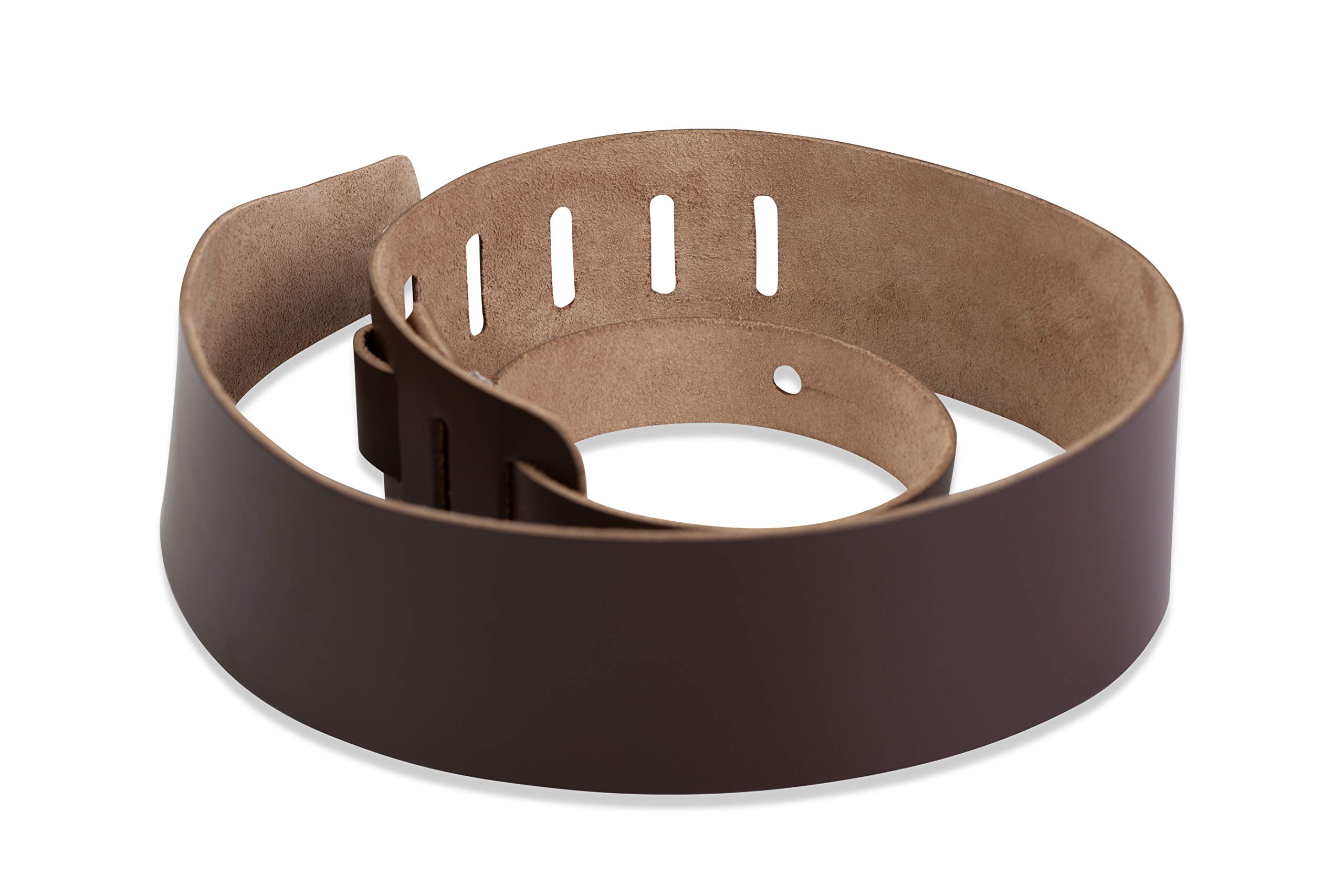 Levy’s Leathers Chrome-Tan Leather Guitar Strap, Dark Brown (M26-DBR)