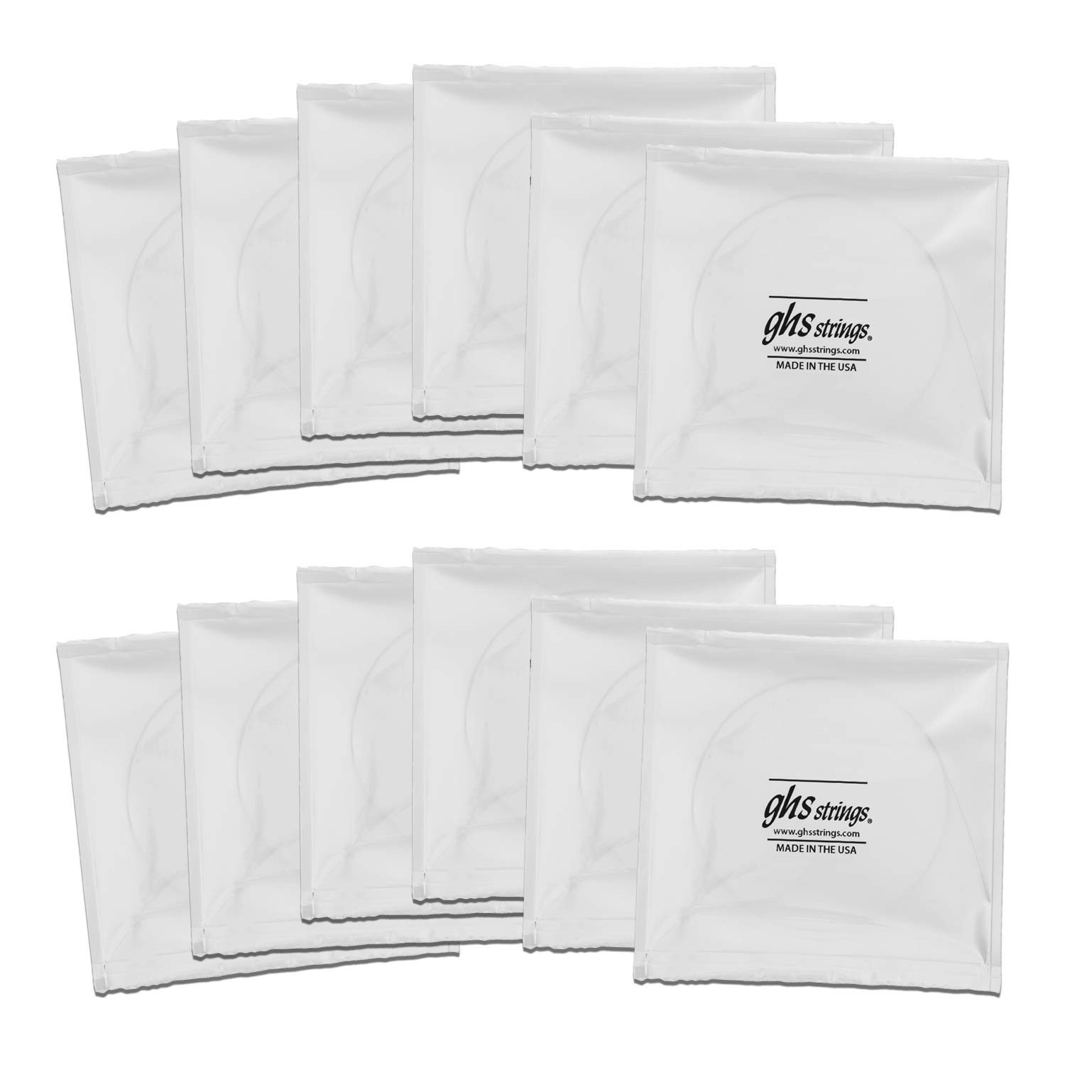 GHS Strings – Extra Light Phosphor Bronze 12 String Acoustic Guitar Strings – (605 Set) 009-042