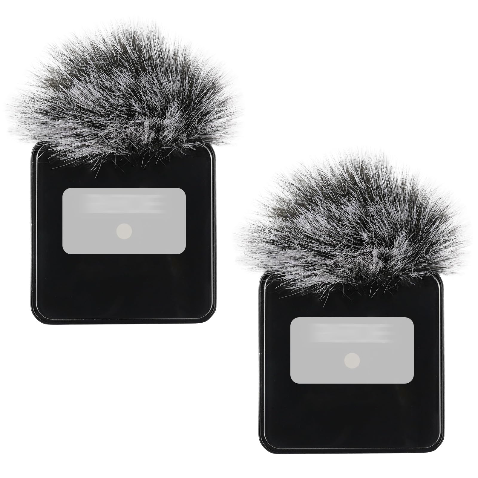 Premium Furry Windscreen Windshield Dead-cat for Rode Wireless Go Microphones (2PCs-Gray, Rode Wireless Go I)