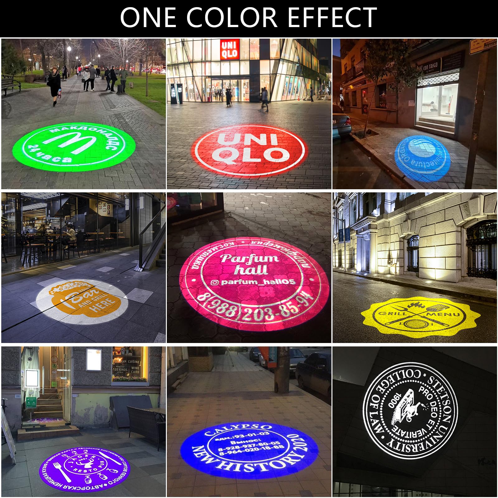 YYD Logo Projector Lights Custom GOBO projectors for Store Business or wall Outdoor Waterproof ip67 HD led for Shop Advertising and Wedding