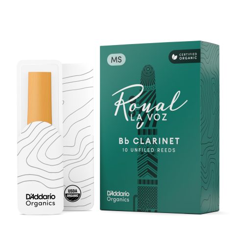 D’Addario La Voz Bb Clarinet Reeds, Strength Medium-Soft, 10-pack – RCC10MS