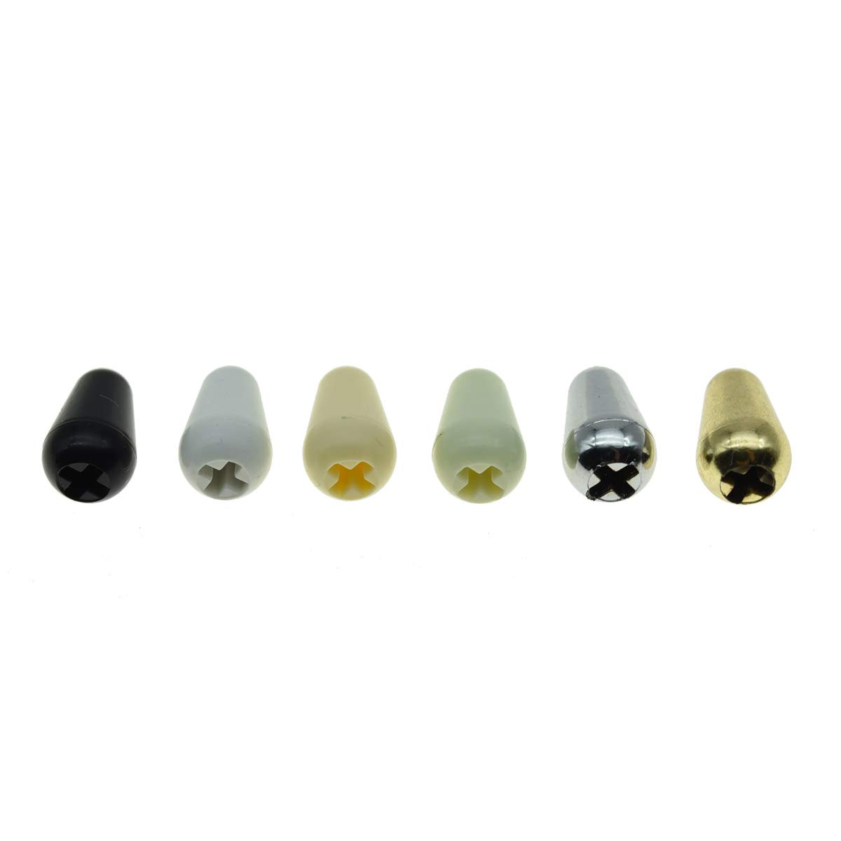 Dopro 2pcs Guitar 5 Way Pickup Switch Tip Switch Cap Switch Knob for USA FD Strat/Tele/Stratocaster Mint Green