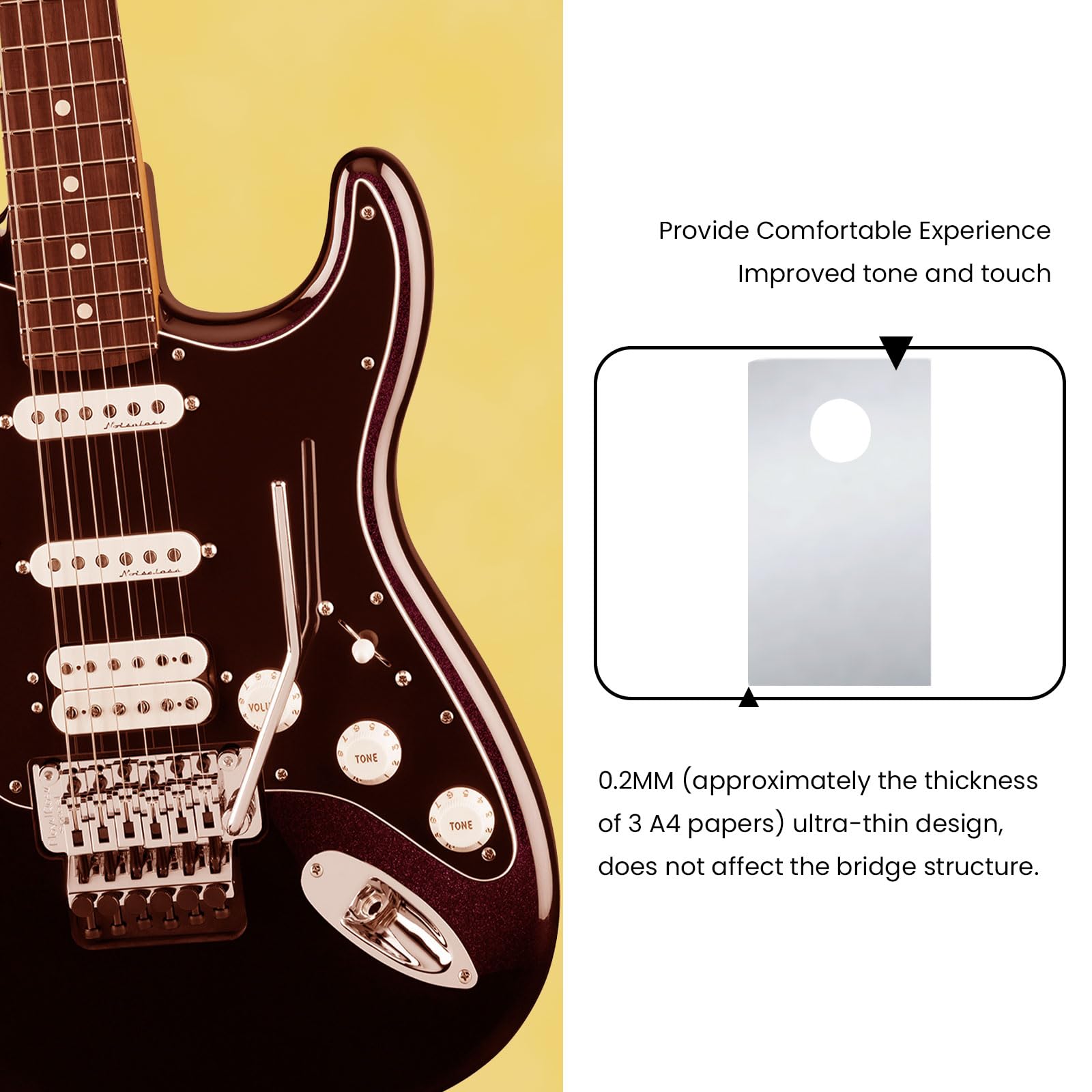 Guitar Saddle Height Shim Set for Floyd Rose Bridge Adjustment 24pcs