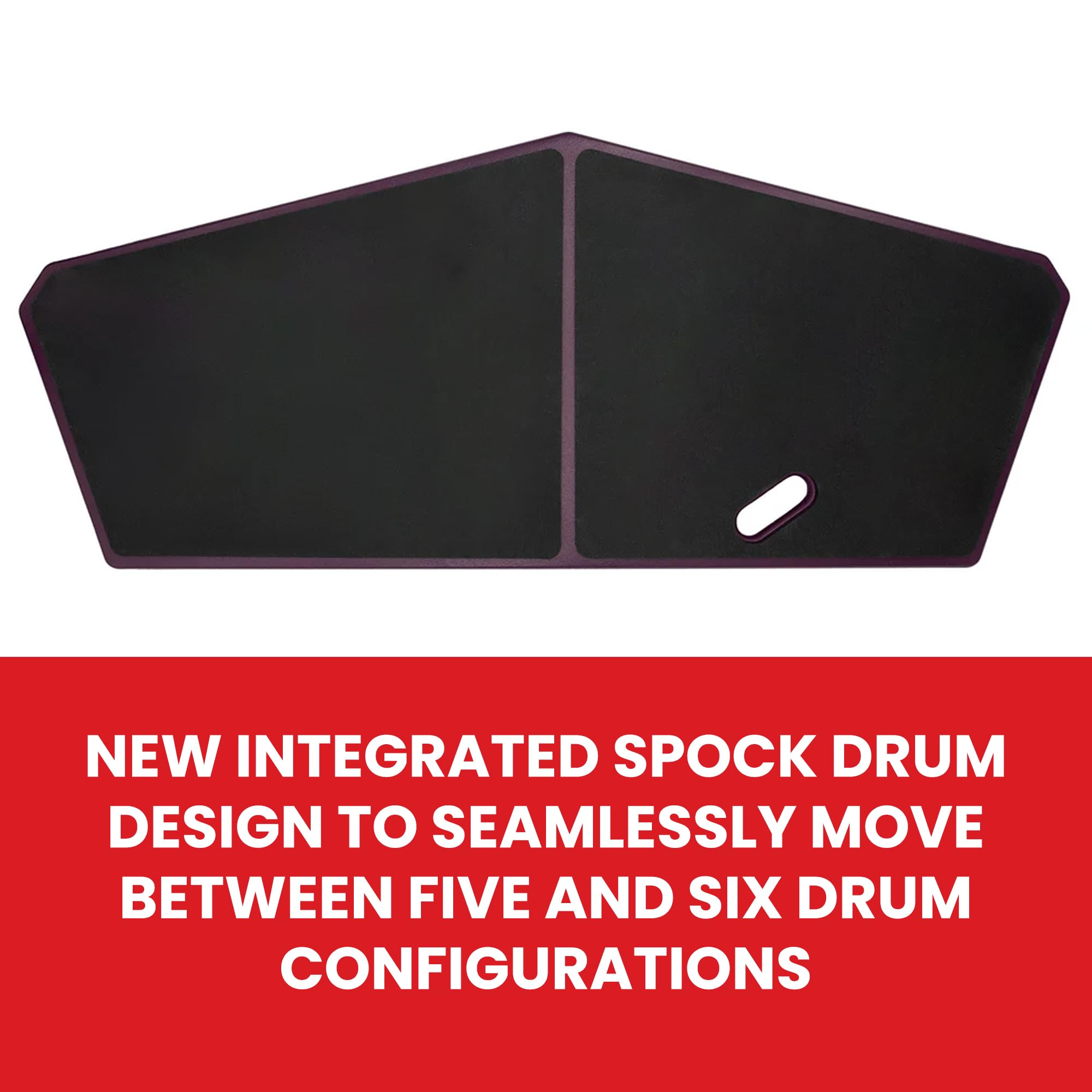 Vic Firth HHPQLR Heavy Hitter Quadropad Practice Pad with Rims – Large